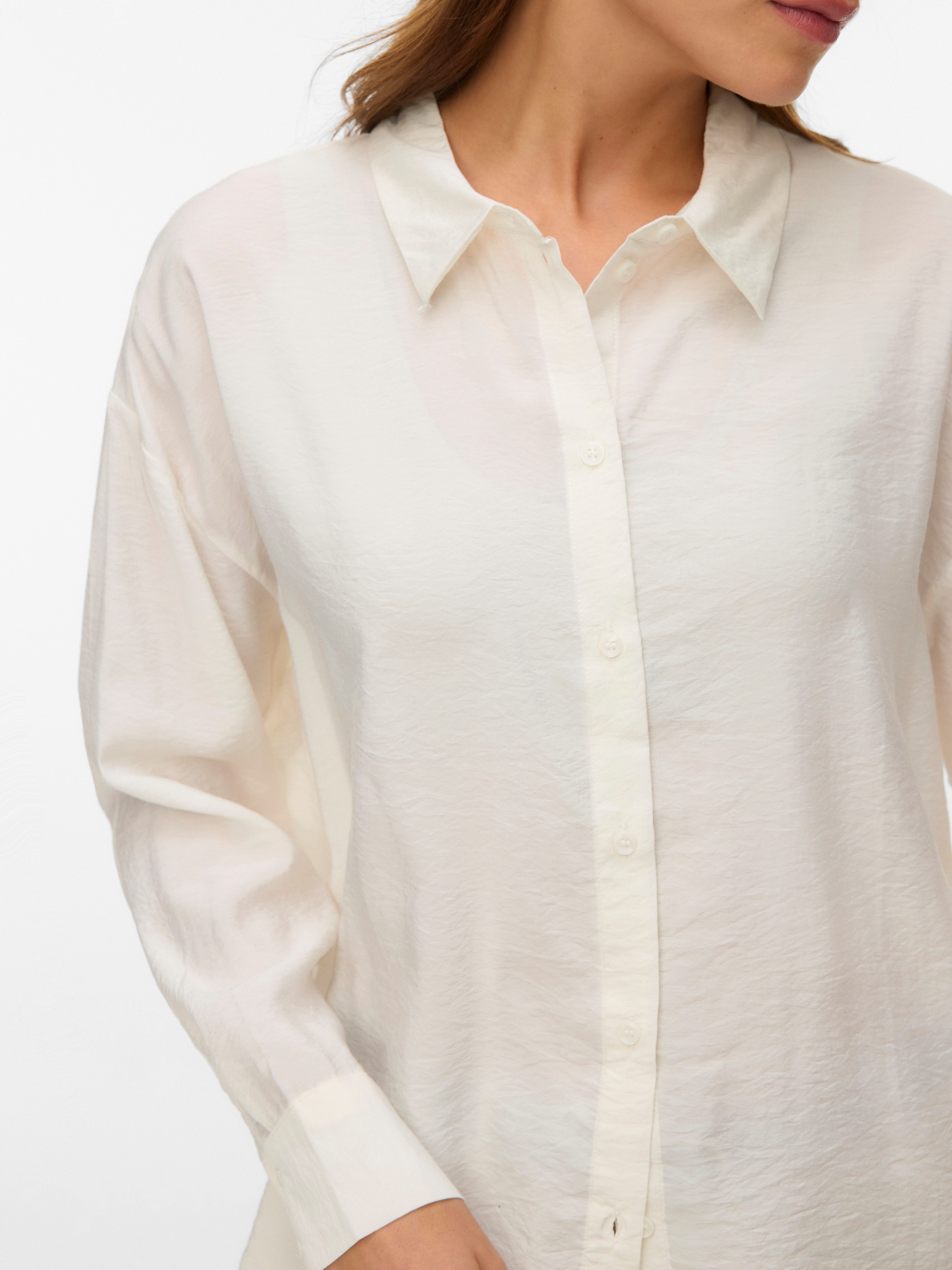 Vero Moda Hemdbluse VMKAJA LS SHIRT WVN mit Streifen