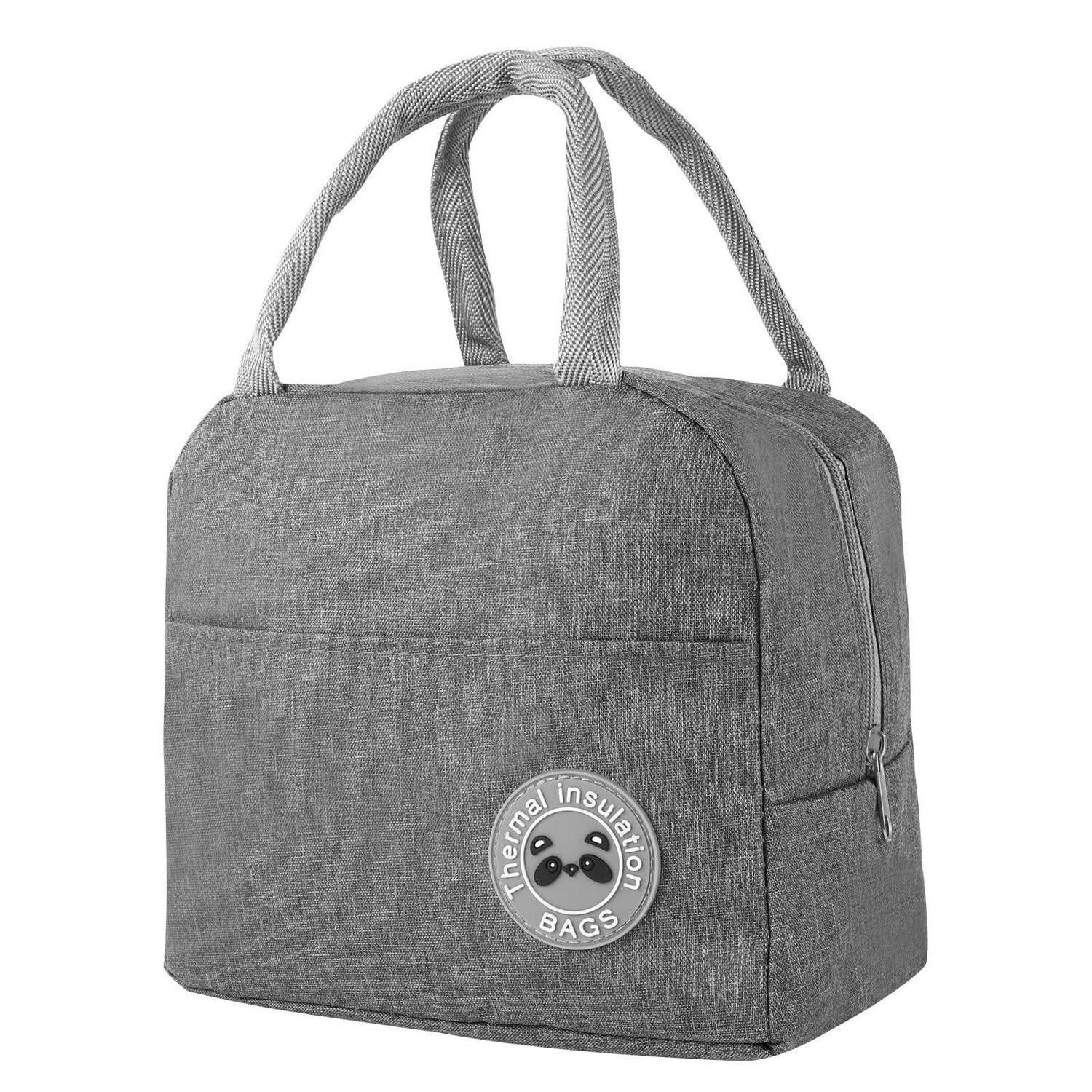 Kühltasche Kühltasche Mini Tragbar Faltbar Lunchtasche Grau 6l