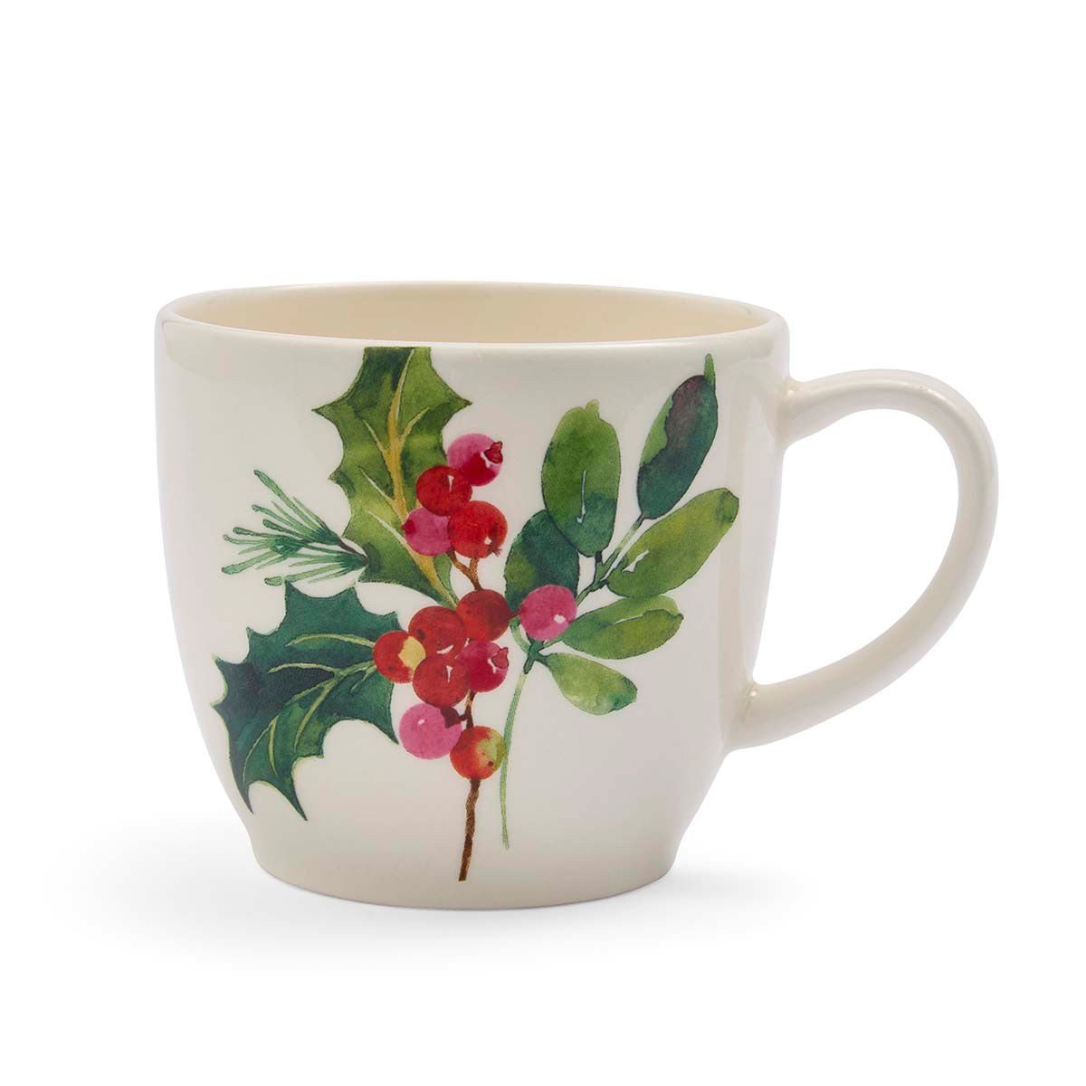 Portmeirion Becher Portmeirion Keramik Tasse Botanic Garden Christmas Holly, Keramik