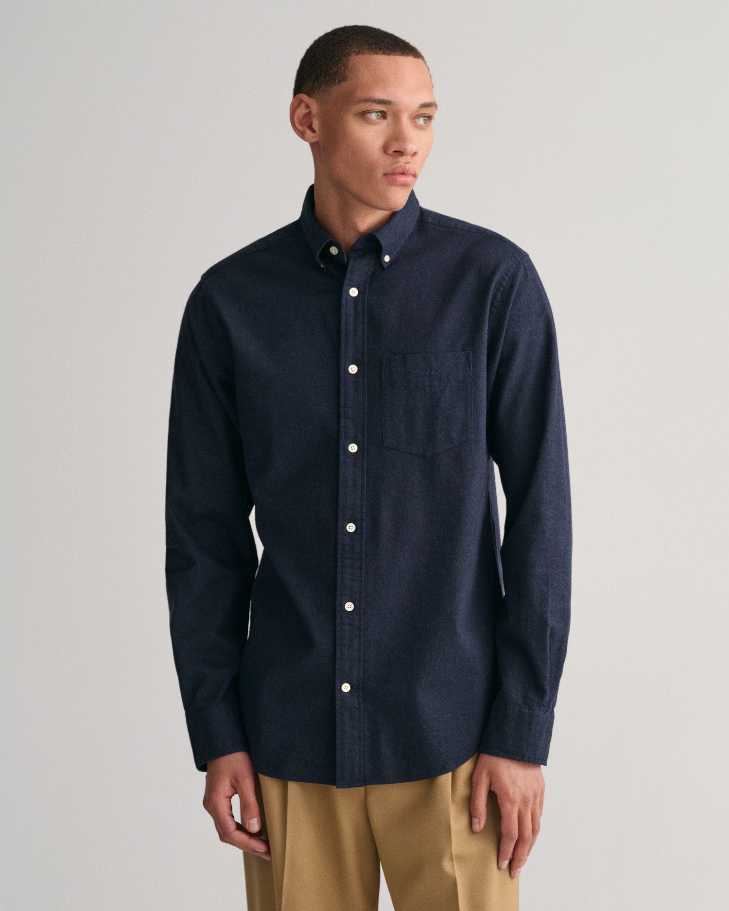 Langarmhemd REG FLANNEL MELANGE SHIRT