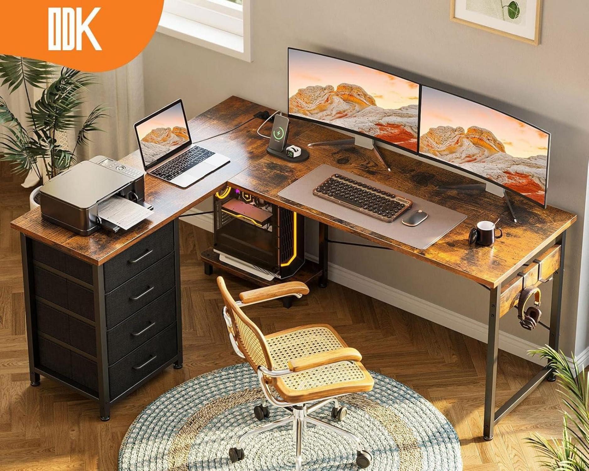 LuxusKollektion Eckschreibtisch Eckschreibtisch L Form mit günstig online kaufen