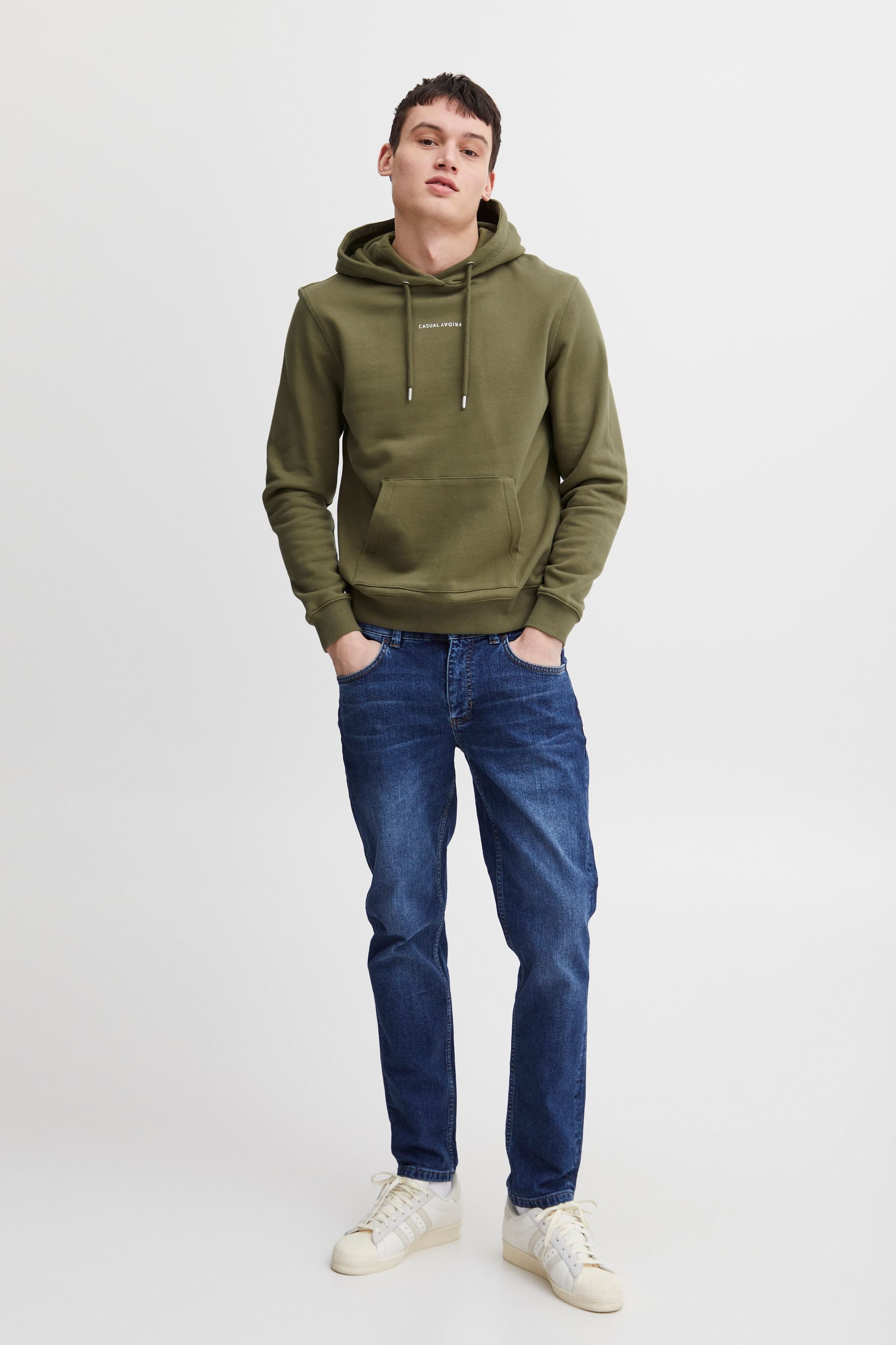 Casual Friday Kapuzenpullover CFSinius Kapuzenpullover mit Schriftzug