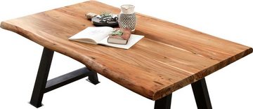 SIT Tischplatte, aus Massivholz Akazie, mit Baumkante