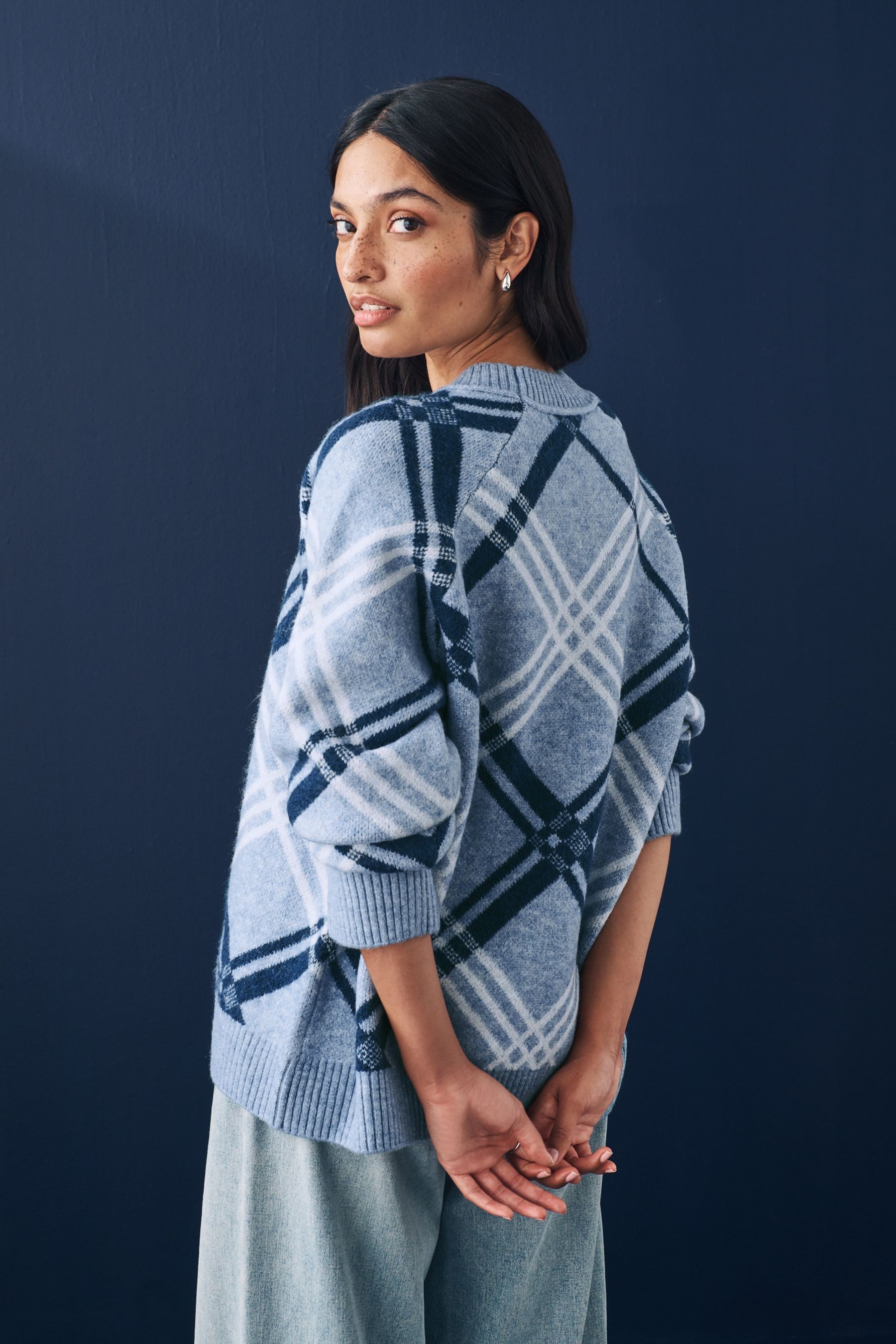 Next Rundhalspullover Pullover mit Saumdetail und günstig online kaufen
