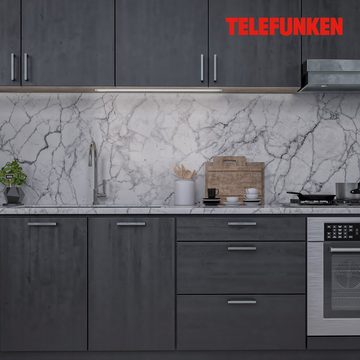 Telefunken LED Unterbauleuchte 201504TF, LED fest verbaut, Neutralweiß, Unterbauleuchte 8W 800lm 4000K 57,3x2,9x1cm