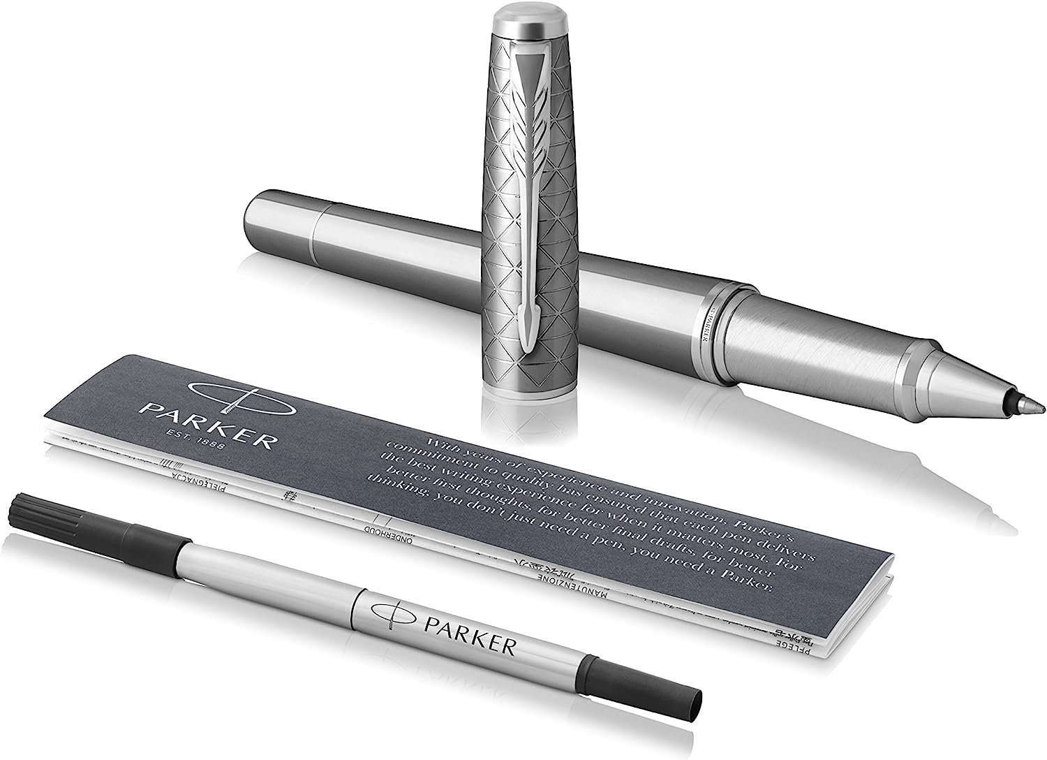 Parker Kugelschreiber Urban-Rollerball, Silver, feine Schreibspitze, Ohne  Nachfüllpatrone, (1-tlg)