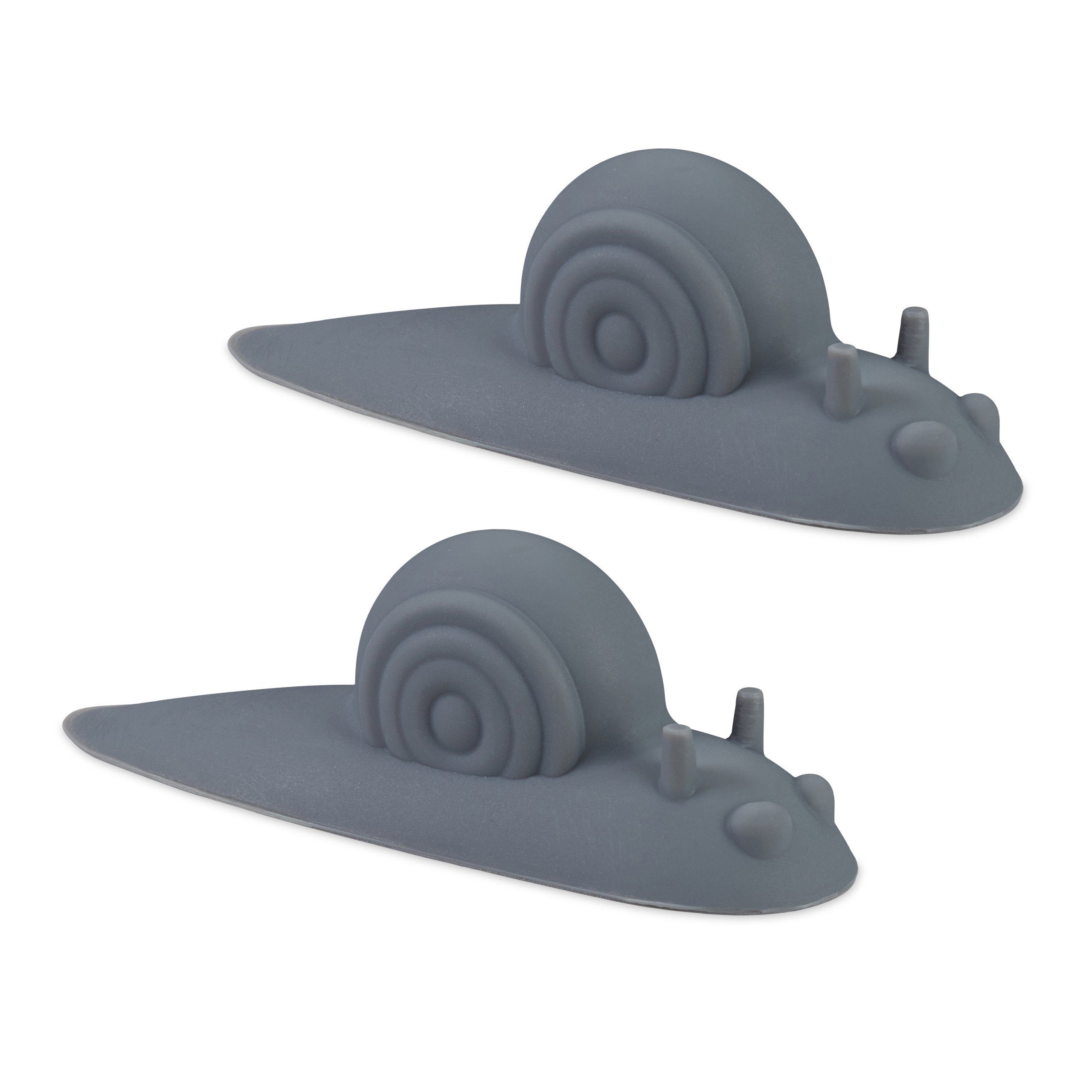 grau Schnecke x 2 Türstopper relaxdays Türstopper