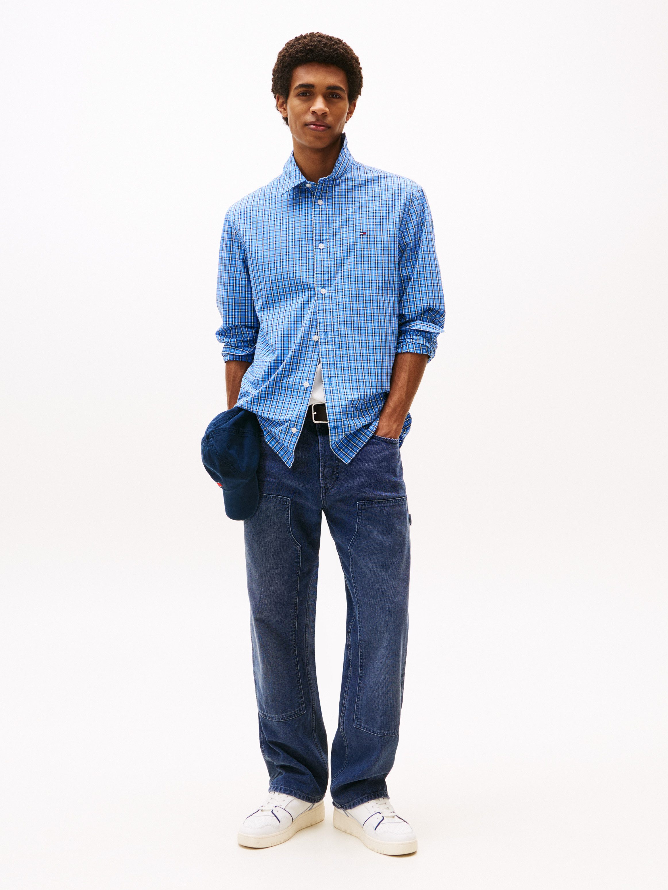 Tommy Jeans Langarmhemd TJM ESSNT POPLIN REG SHIRT EXT Mit Rundhalsausschni günstig online kaufen