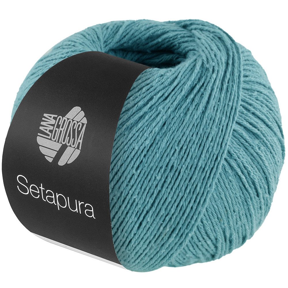 LANA GROSSA SETAPURA Häkelwolle, 200 m (angenehm weiches, mattes Seidengarn), 50 g