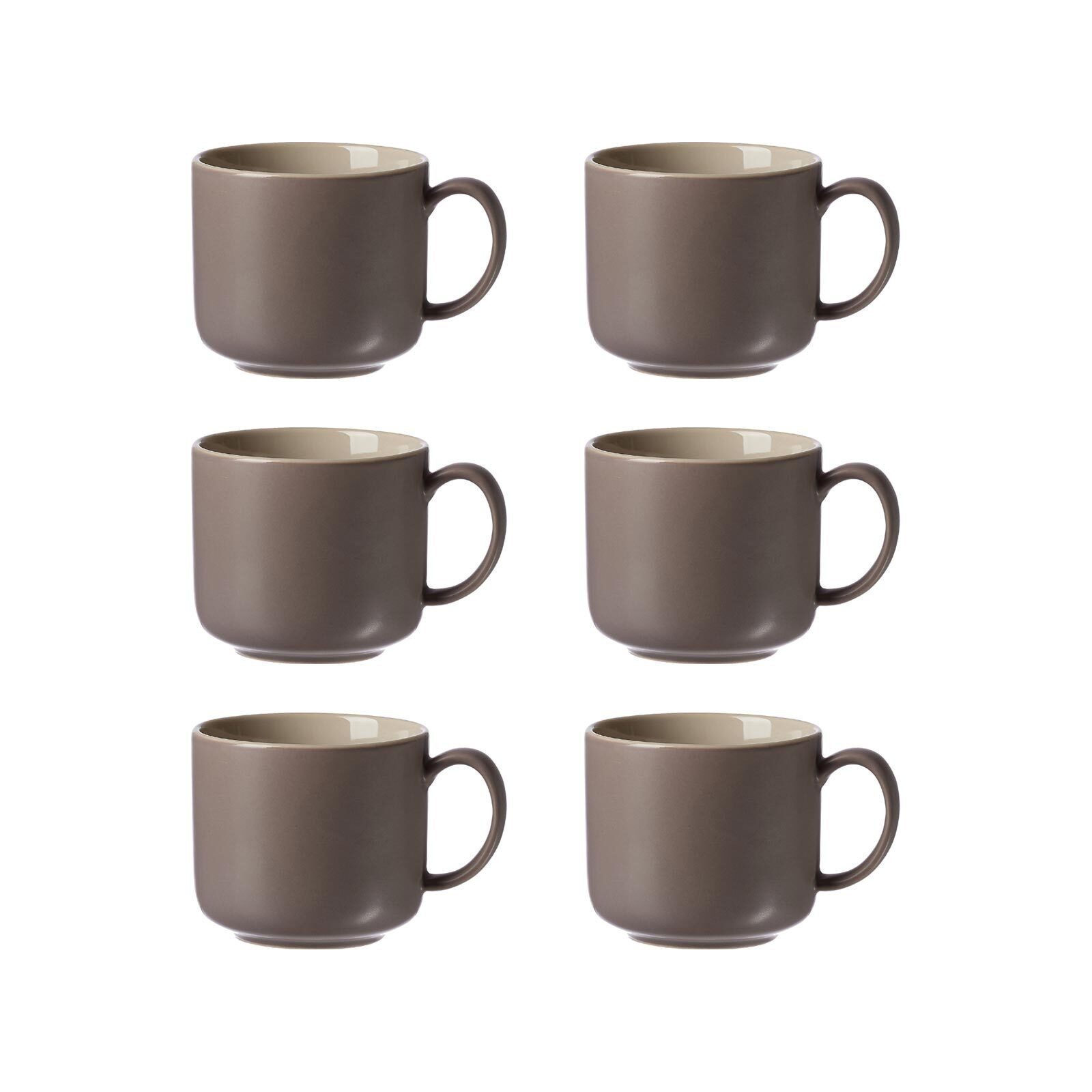 Ritzenhoff & Breker Tasse Jasper Kaffeetassen 240 ml 6er Set, 6-tlg., Keramik