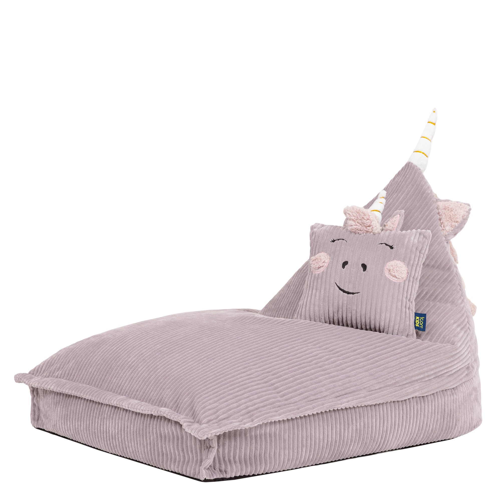 icon Sitzsack Kinder Animalfreunde mit Kissen aus Cord, 72x102x66cm, Made in Germany, für Kinderzimmer
