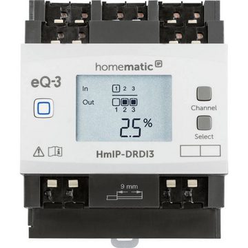 Homematic IP Dimmaktor für Hutschienenmontage - 3-fach Smart-Home-Steuerelement