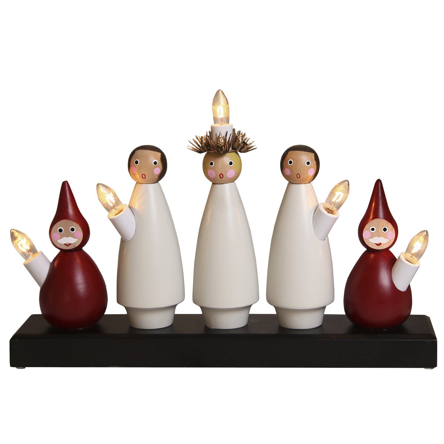 STAR TRADING Fensterleuchter Fensterleuchter Lucia Chor 5flammig warmweiße günstig online kaufen
