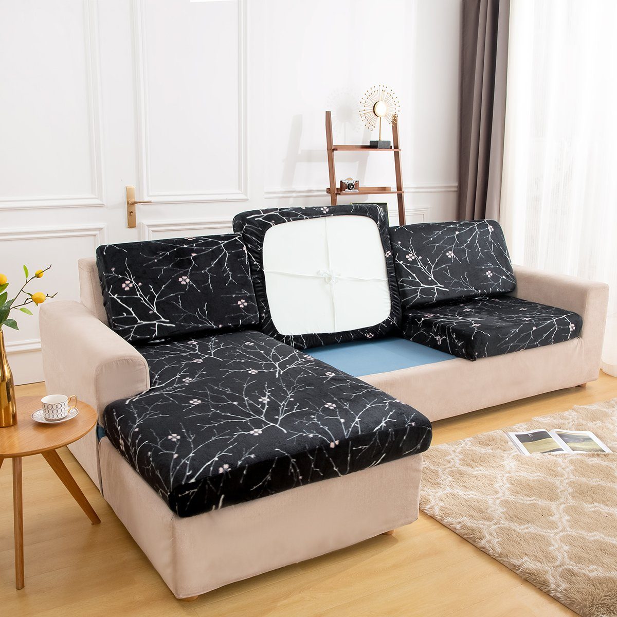 Sofahusse »Plüsch, Geometrisches Muster, Stretch Spandex, für Home L Form  Sofa Dekoration«, Rosnek online kaufen | OTTO