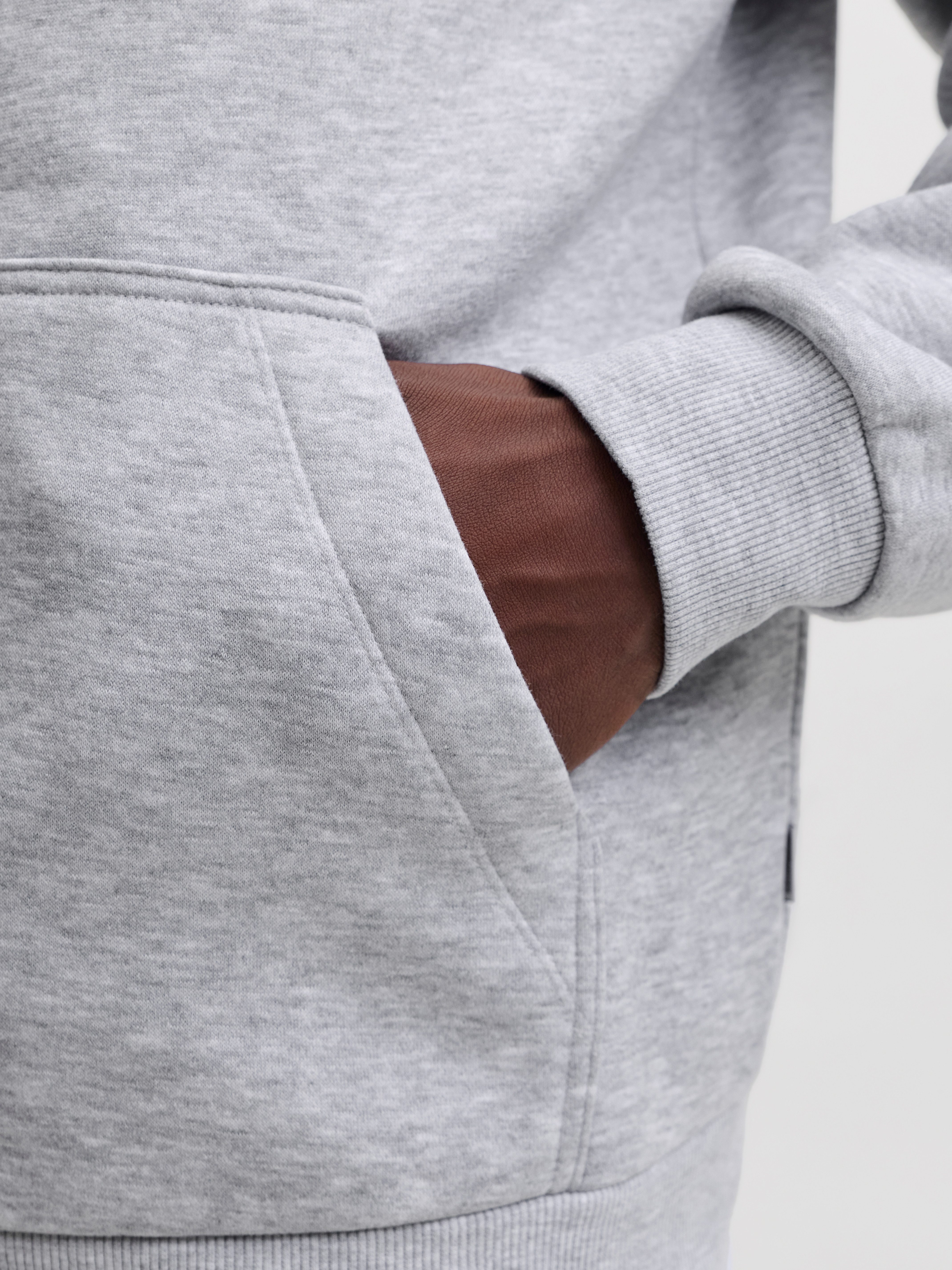 Jack & Jones Sweatjacke JJEBRADLEY SWEAT ZIP HN NOOS Materialmix, regular fit – Bild 4 von 5