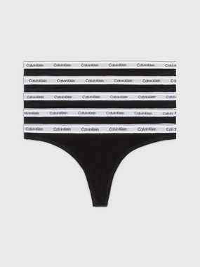 Calvin Klein Underwear Tanga 5 PACK THONG (LOW-RISE) (Packung, 5-St., 5er-Pack) mit Logobund
