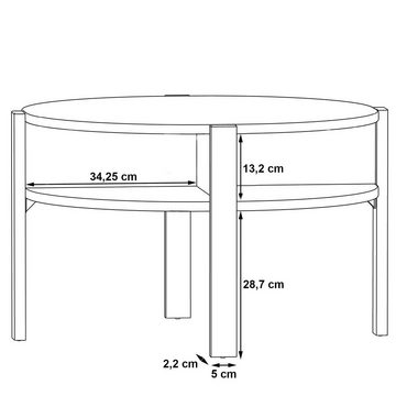 Newroom Couchtisch Adora, Couchtisch Betonoptik Modern Wohnzimmertisch Sofatisch Wohnzimmer