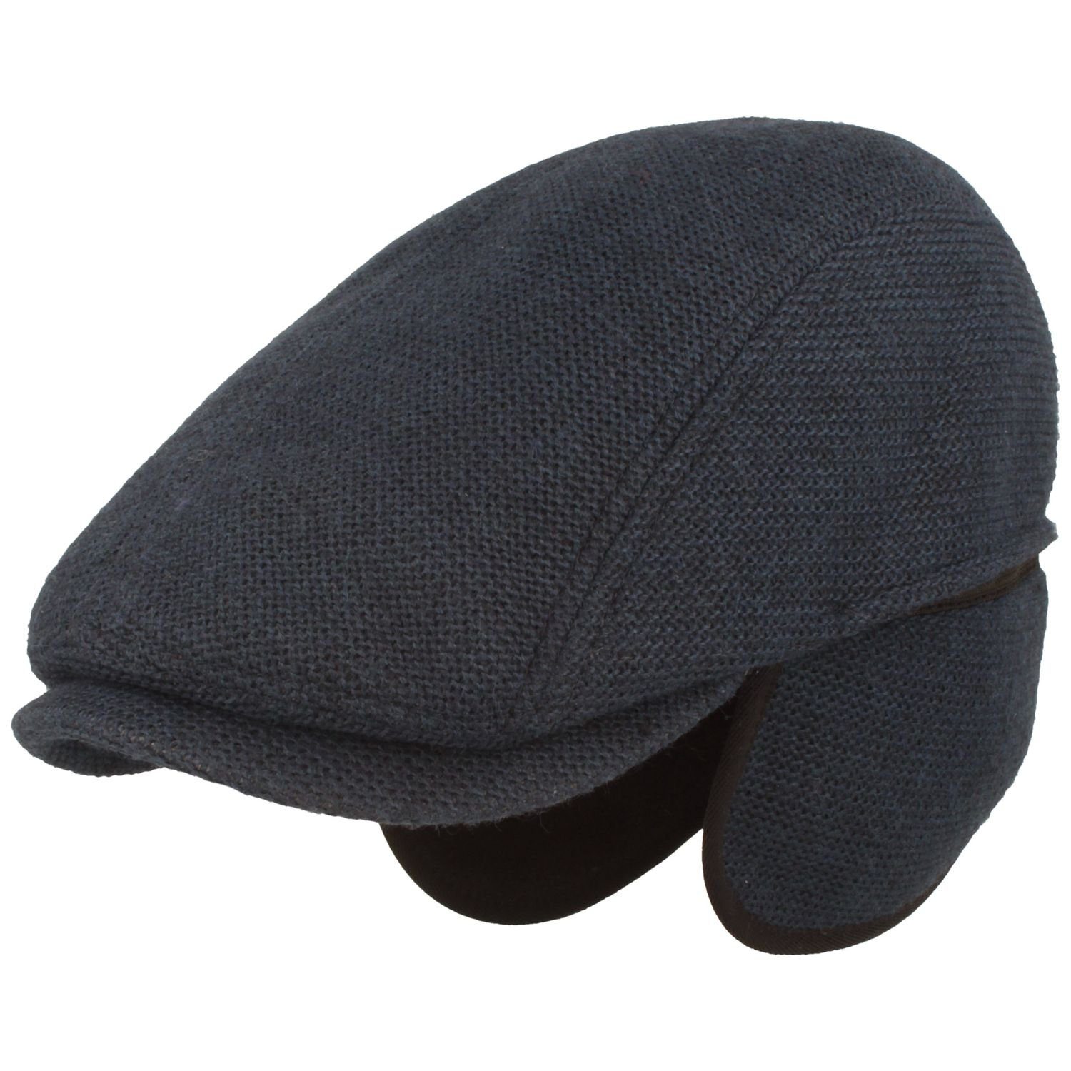 Herren Leder Baseball Cap Mit Ohrenklappen – Flachkappe, Gatsby-Stil, In Verschiedenen Größen