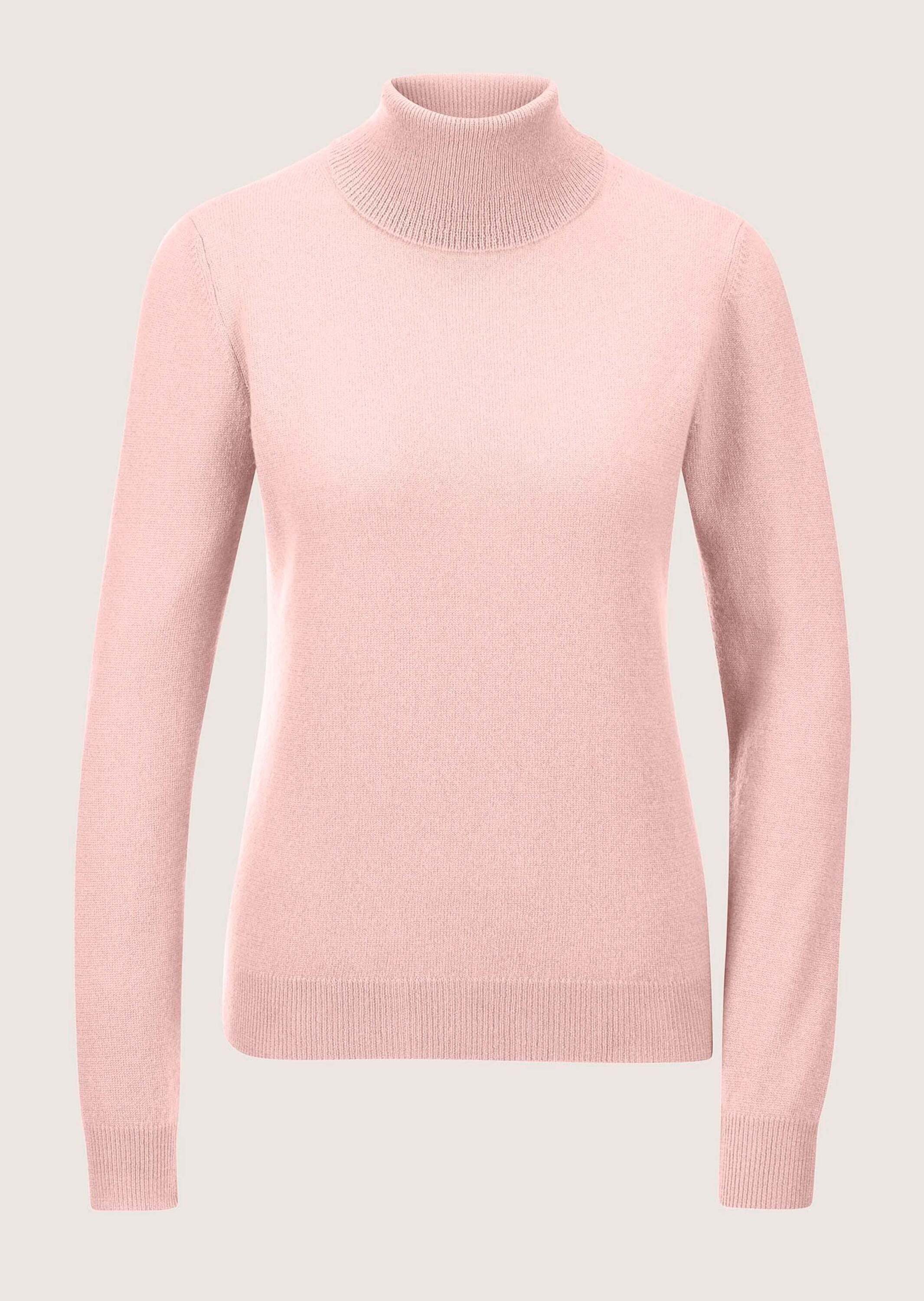 Strickpullover Zeitloser Strickpullover mit geripptem Rollkragen