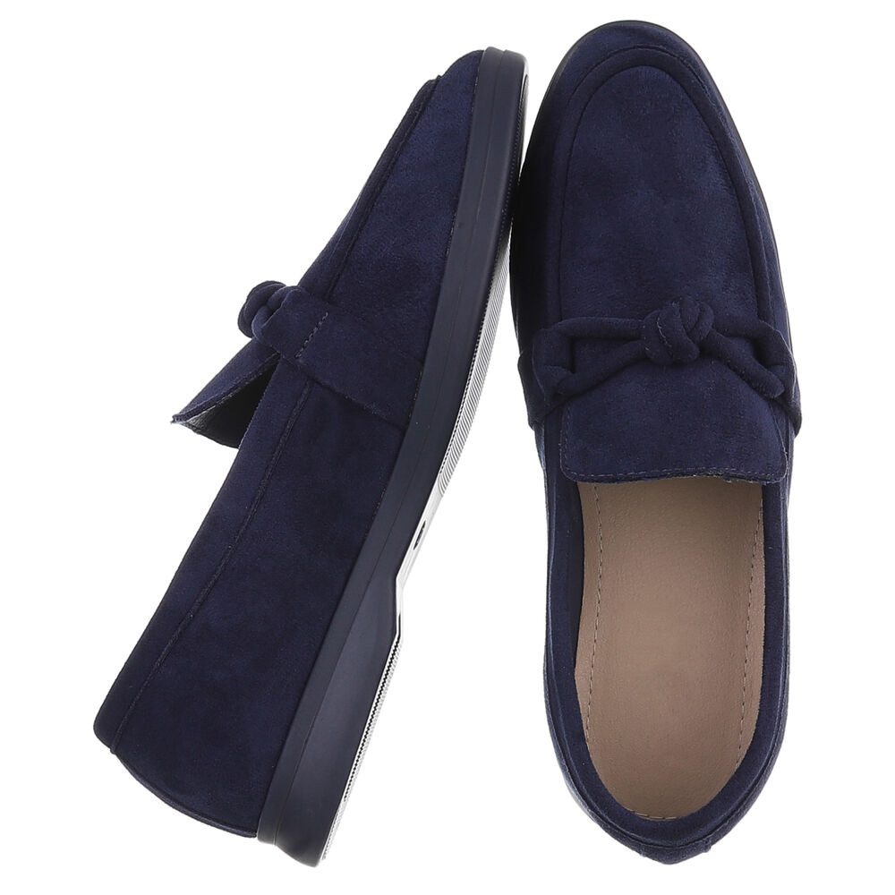 Ital-Design Damen Mokassin mit Schleife – Komfortabler Freizeit-Schuh Slipp günstig online kaufen