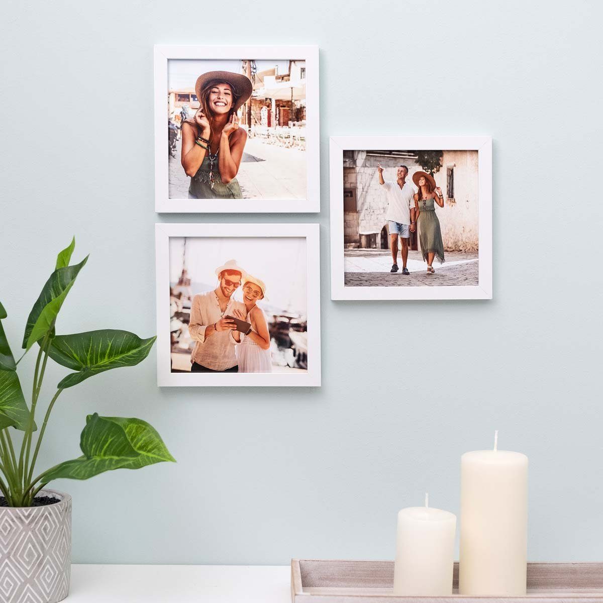PHOTOLINI Bilderrahmen 3er Set, stabiles MDF-Holz, günstig online kaufen