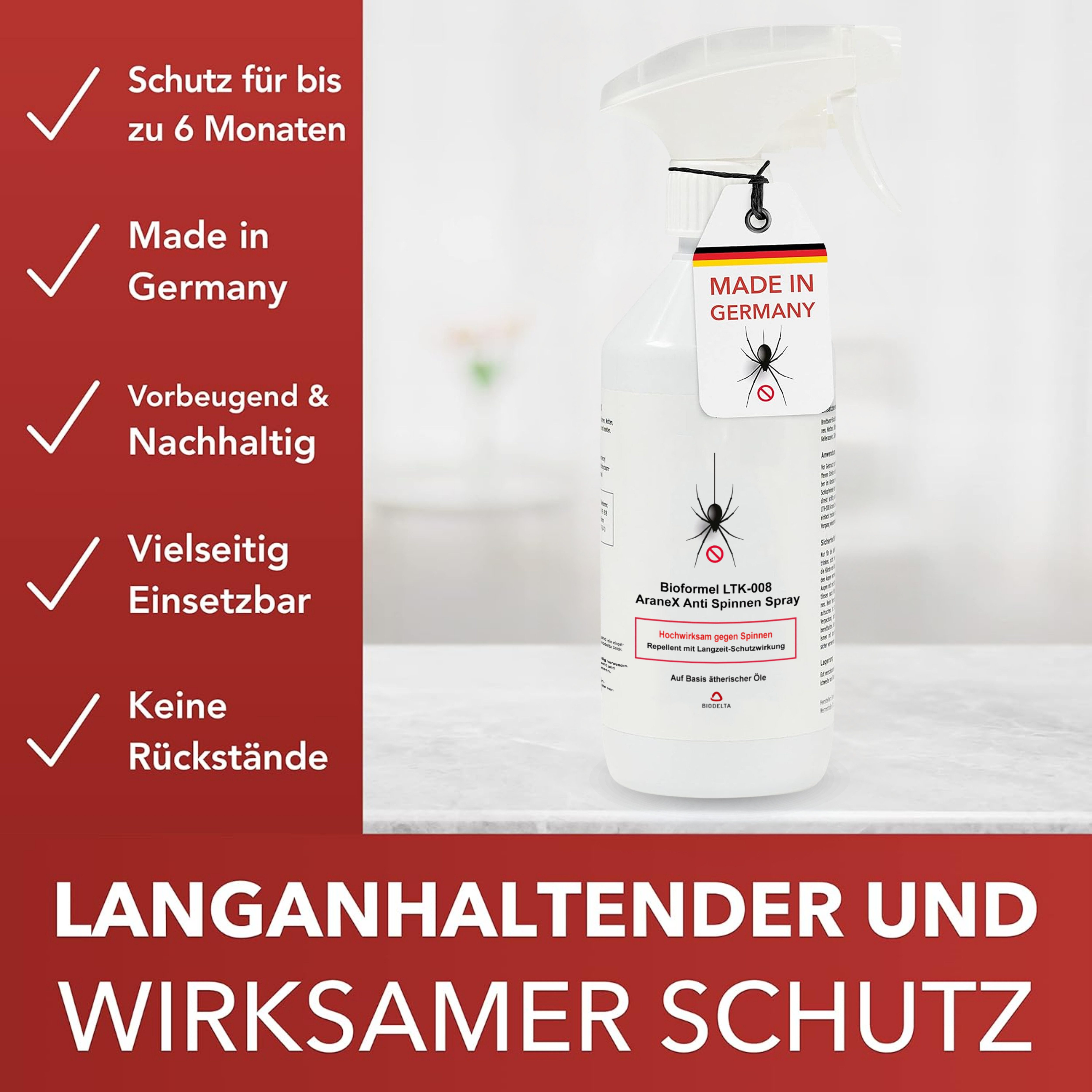 LTK-008 Biodelta Insektenspray Spinnenspray N, 0.5 l, 500 ml – Bild 3 von 4