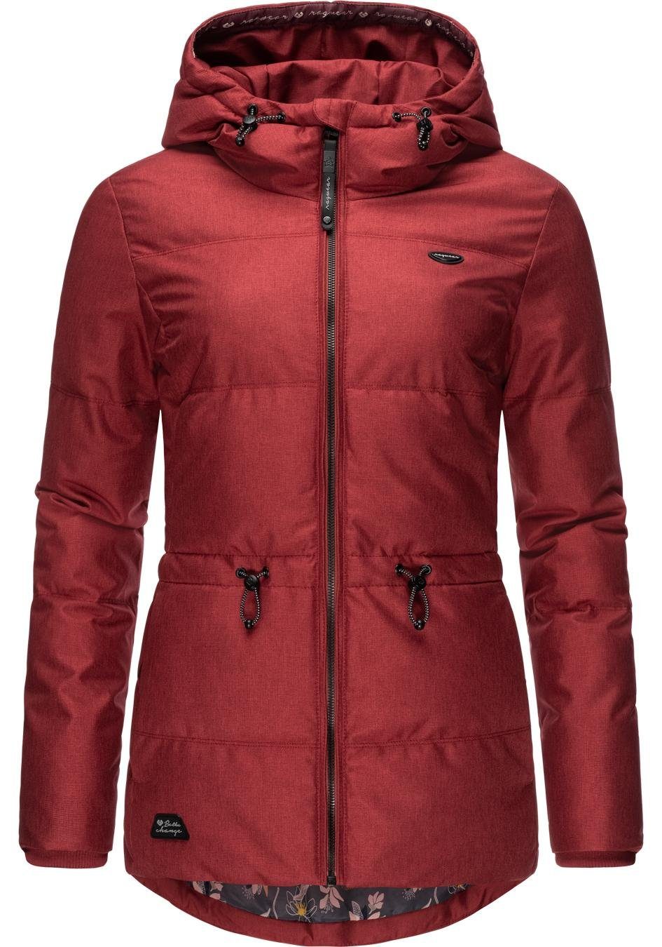 Ragwear Anorak Calena Intl. stylische Winterjacke mit Kapuze und Gummizug