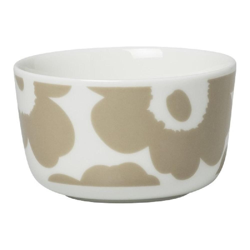Marimekko Schüssel Schale Oiva-Unikko Beige-Weiß (9,5cm)