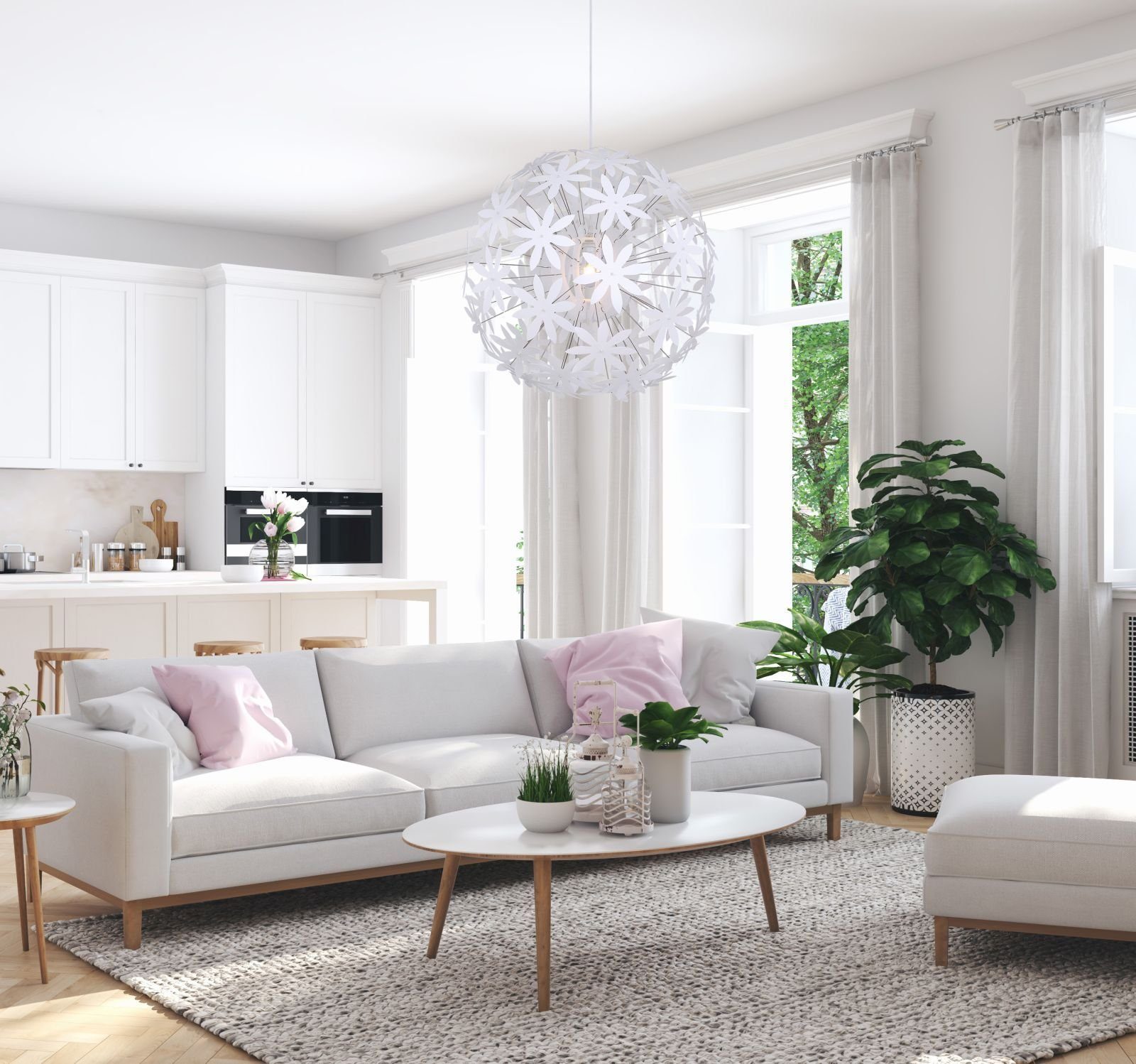 bmf-versand Hängeleuchte Hängeleuchte Schlafzimmer Pendelleuchte Wohnzimmer Hängelampe weiß, mit Pflegetuch, Blüten, ohne Leuchtmittel, Lichtfarbe ist abhängig vom Leuchtmittel, Pendellampe