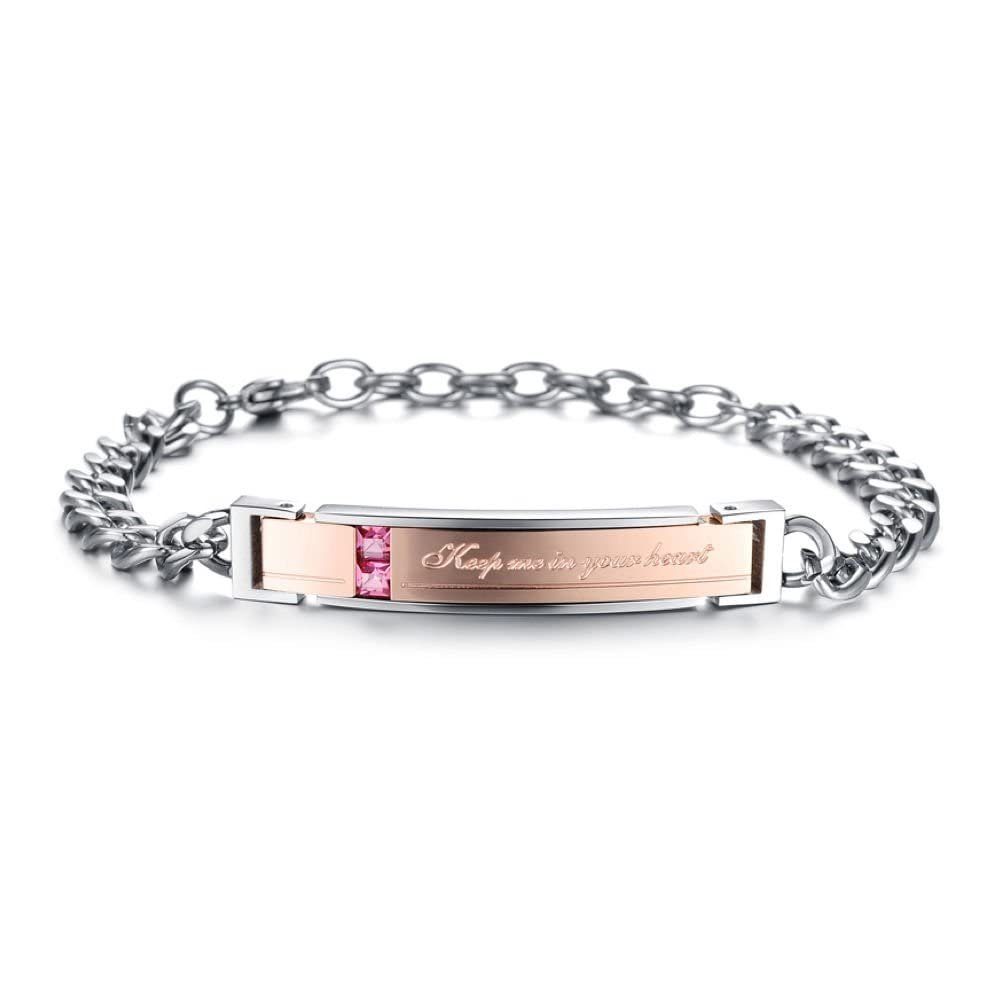 Kim Johanson Schmuckset Keep Me in Your Heart (Set, 2-tlg), mit Zirkonia, 2 Partner Armbänder – Bild 3 von 5