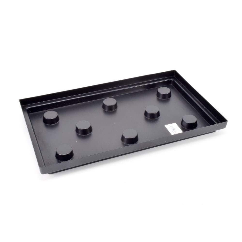Aquarium Aquarium Kiesblende Kieskante Unterschale schwarz rechteckig