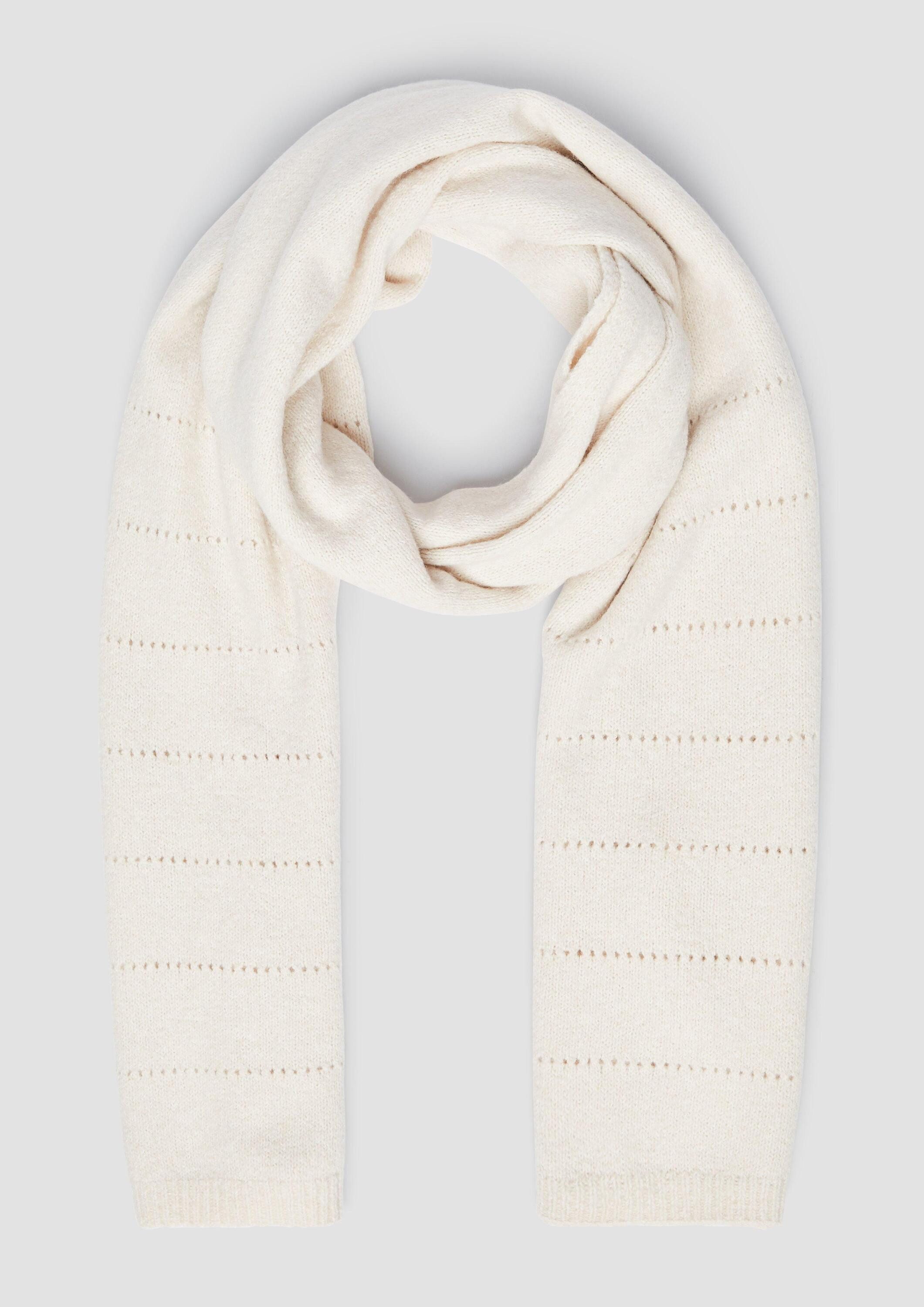 s.Oliver Schal Tuch, Schal aus Ajourstrick günstig online kaufen