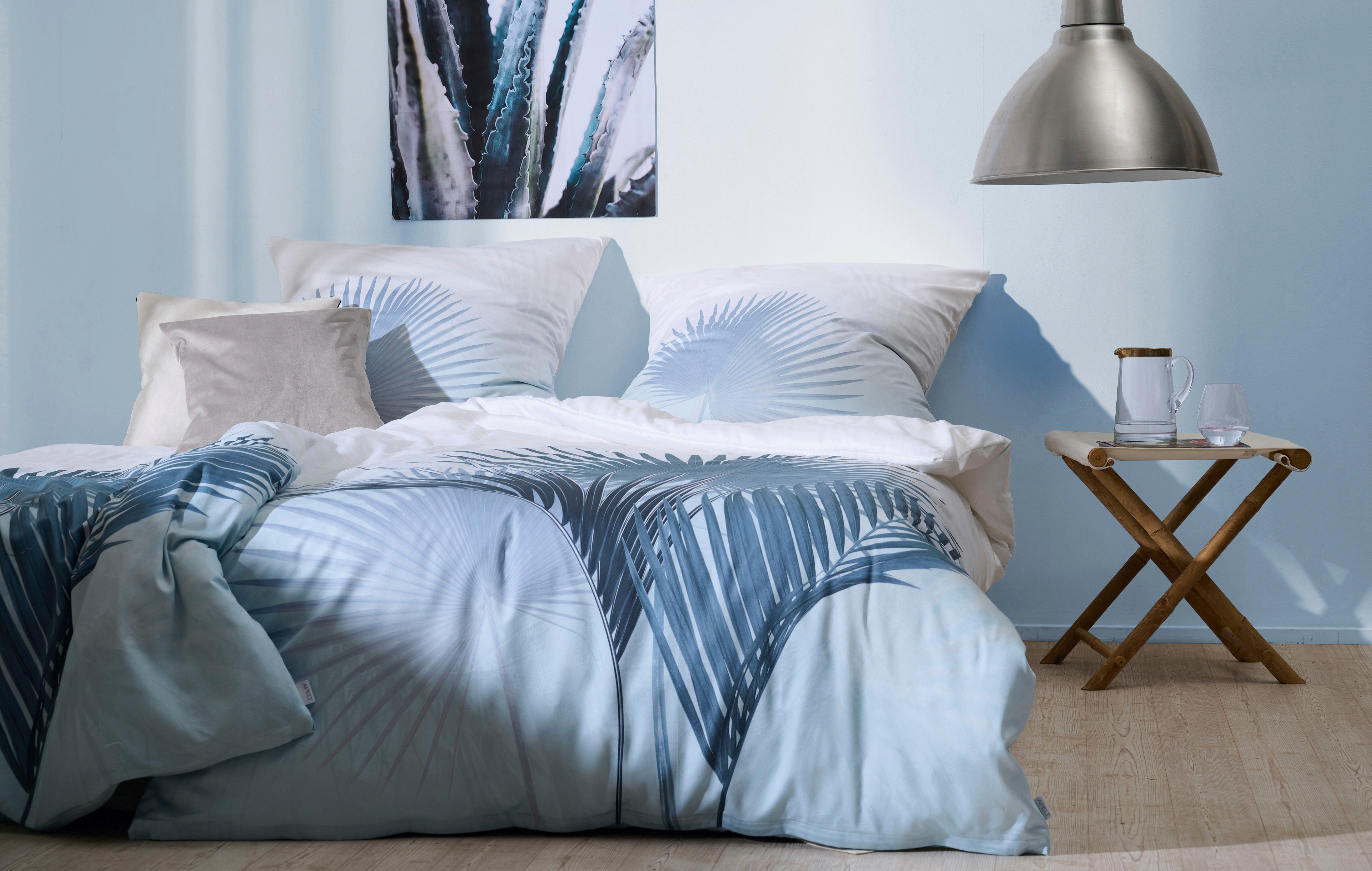 APELT Bettwäsche Santino Gots, Mako-Satin, 2 teilig, Bio-Baumwolle, Pflegeliecht