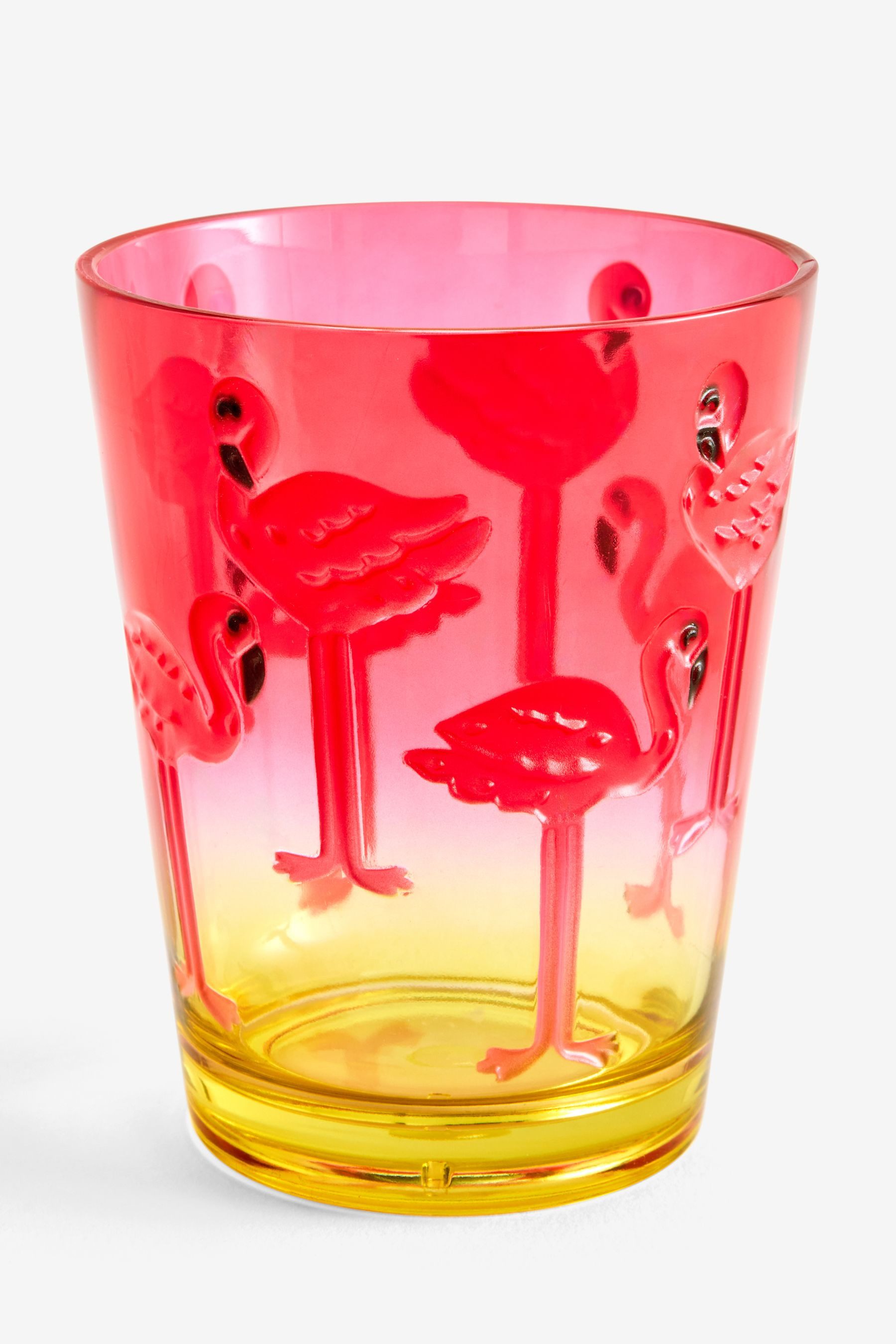 Next Tumbler-Glas Flamingo Picknick-Trinkgläser, Polyacryl, 4er-Set, 1-tlg., Polyacryl