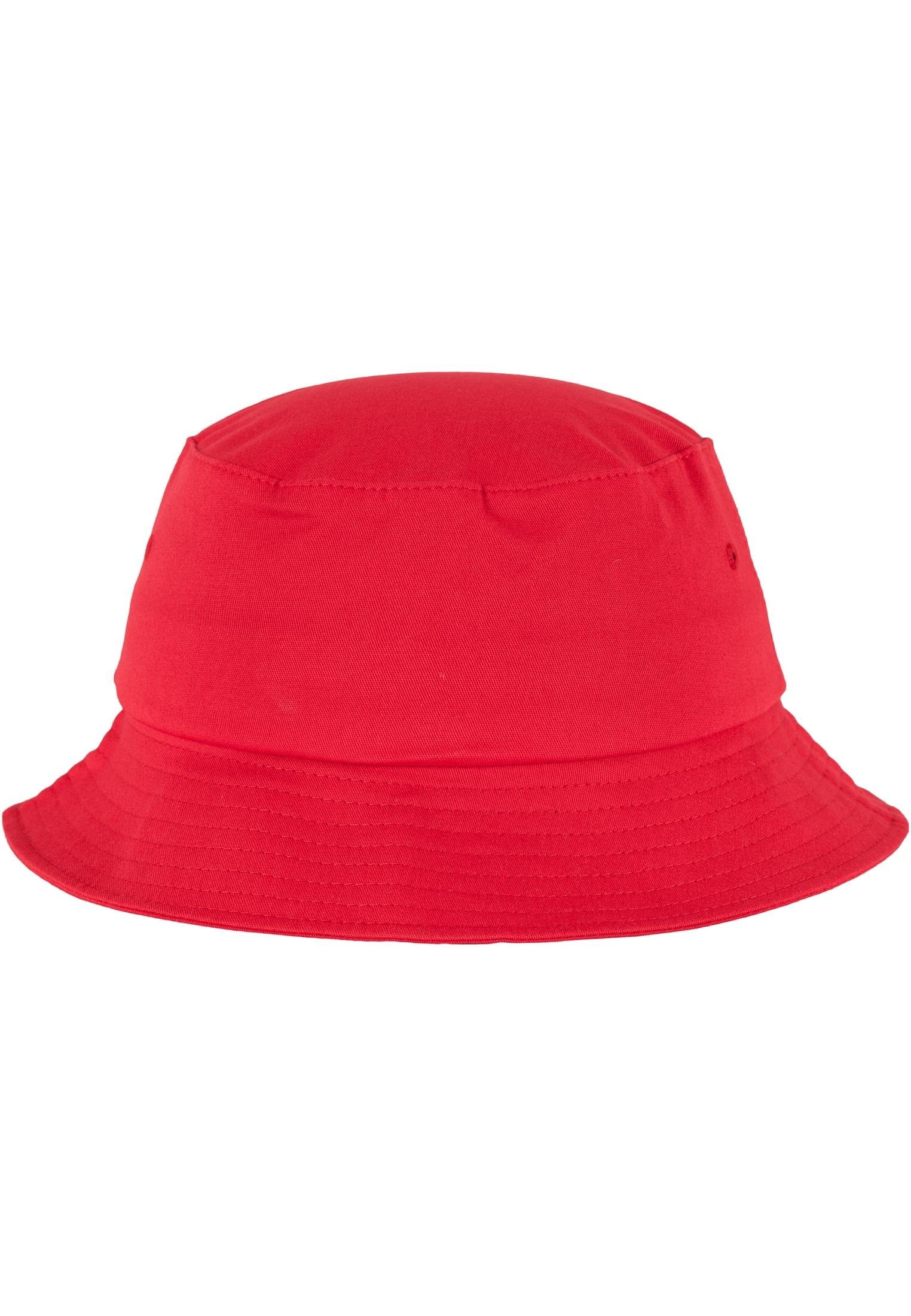 Flexfit Flex Accessoires Bucket Hat Flexfit Twill red Cap Cotton