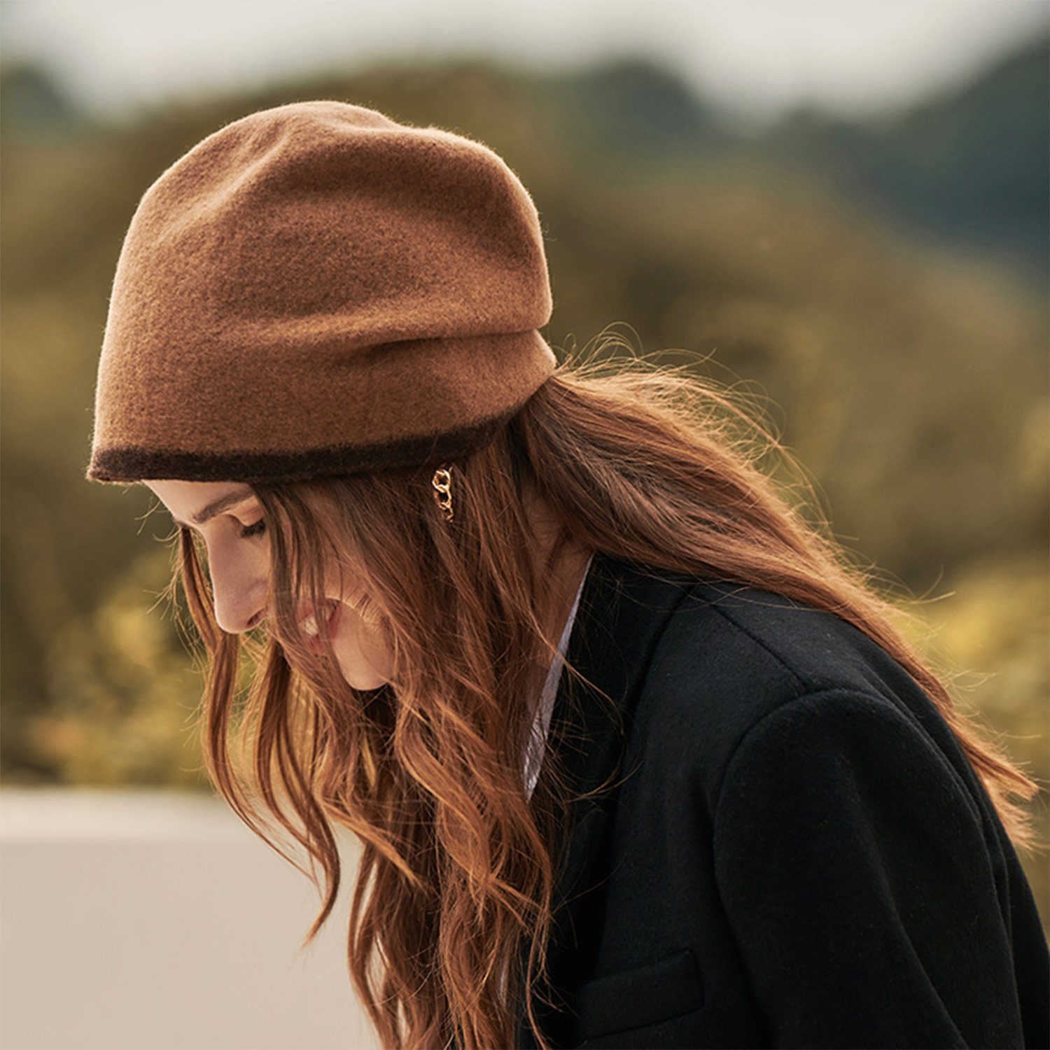 MAGICSHE Beanie »Damen Lässige Beanie Mütze Wintermütze Slouch Style aus  100% Kaschmir« Klassische Slouch Beanie (1-St) Oversize-Mütze