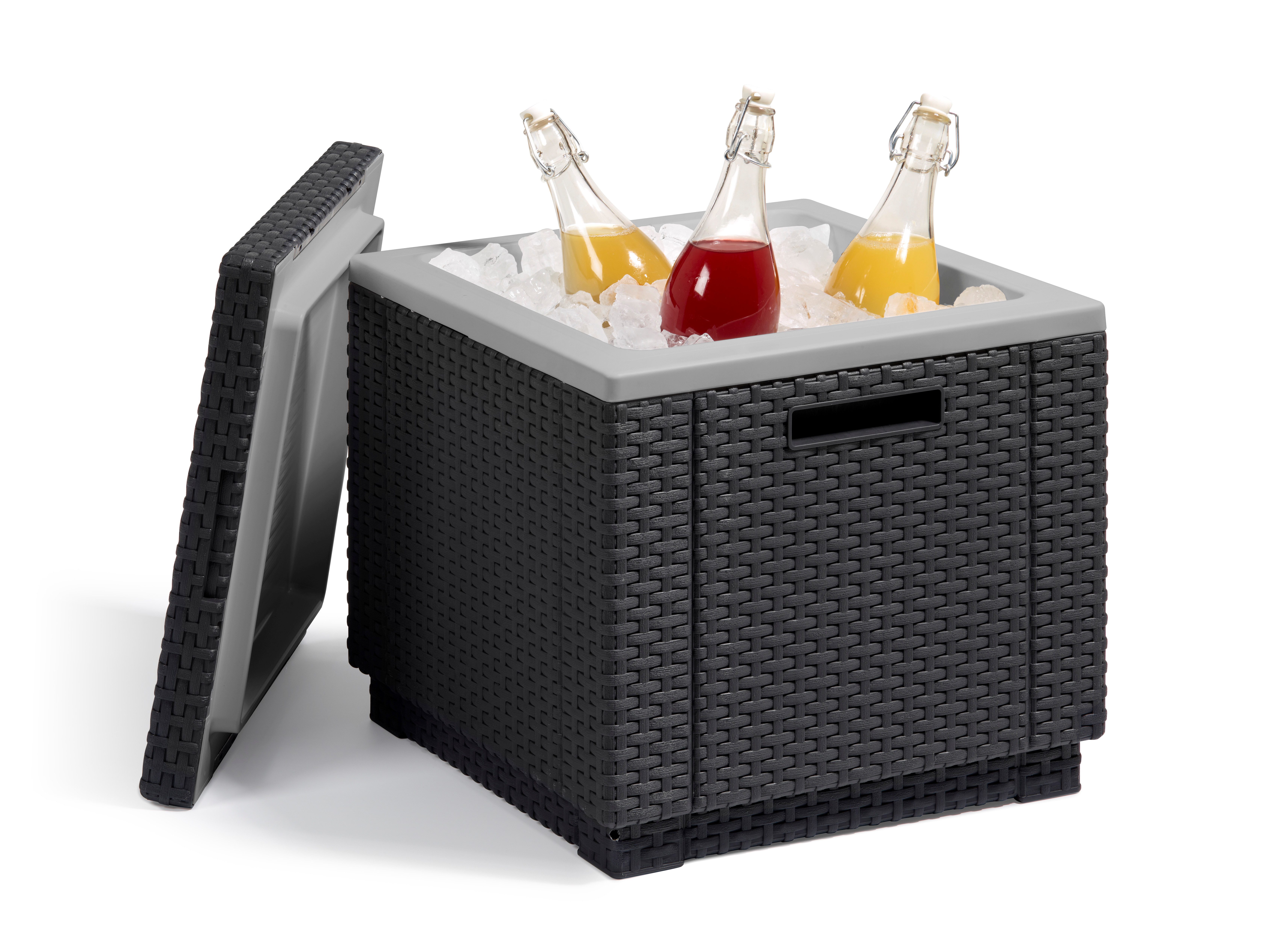 Allibert Gartentisch Gartentisch Kühlbox "Ice Cube" günstig online kaufen