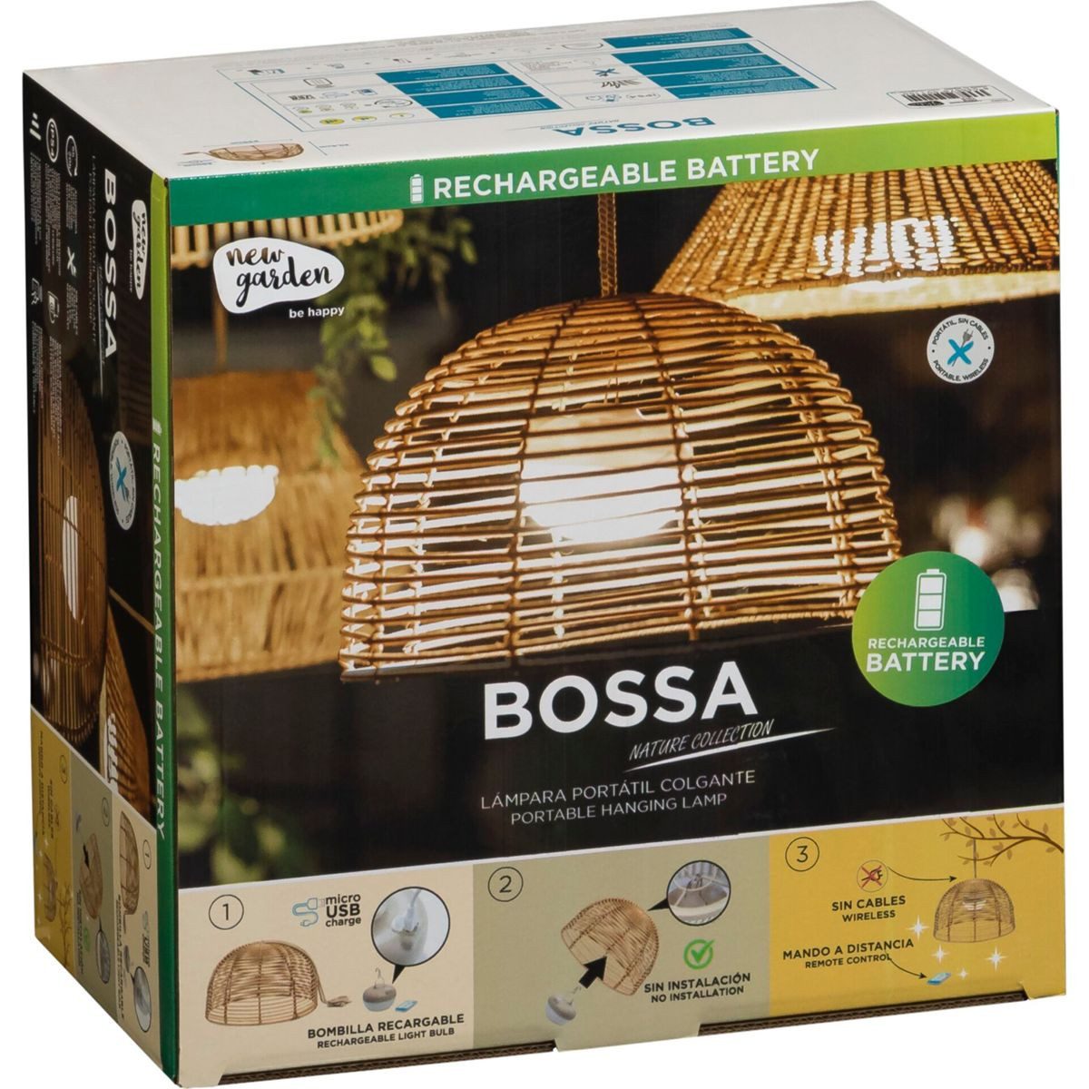 New Garden Wandleuchte New Garden BOSSA 20 BATTERY Hang