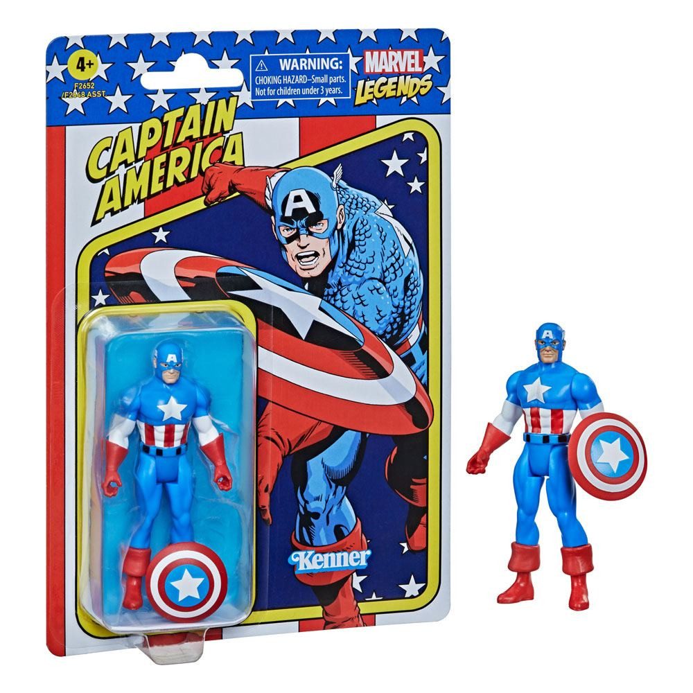 Hasbro Actionfigur Marvel Legends Retro 375 Collection Captain America Actionfigur