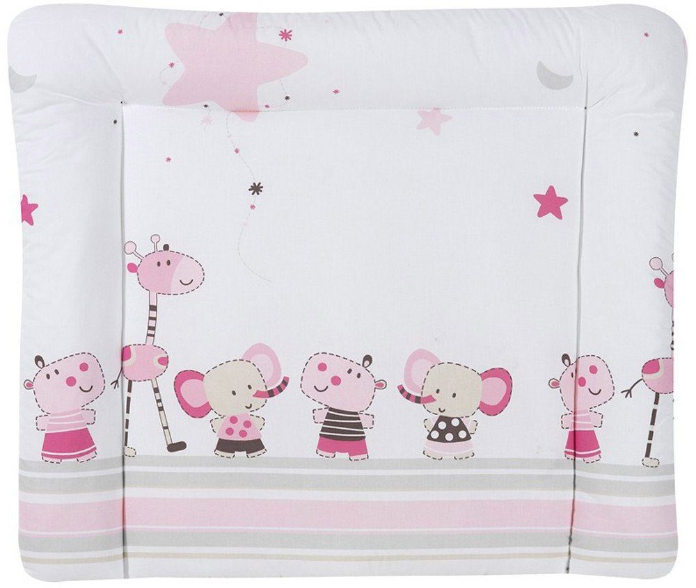 Schardt Wickelauflage Schardt Wickelauflage beschichtet Banjo pink 84 x 74 cm (1-tlg), Wickelauflage Wickeltischauflage Bezug
