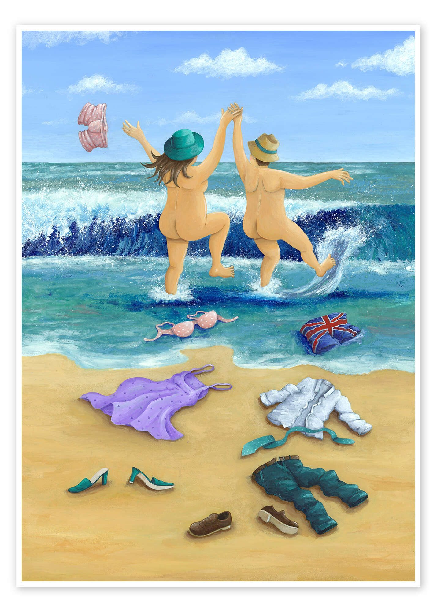 Posterlounge Wandbild Baden im Meer, Peter Adderley, erhältlich als Poster, Leinwandbild, Wandsticker oder Acrylglasbild