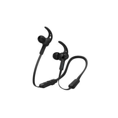Hama Sport Bluetooth® Kopfhörer 5.0 Schwarz, In Ear, Mikrofon, ultraleicht Bluetooth-Kopfhörer (Freisprechfunktion, Sprachsteuerung, Google Assistant, Siri, A2DP Bluetooth, AVRCP Bluetooth, HFP, Reichweite 10 m, Sprachassistenten, Lautstärkeregler, Rufannahmetaste)