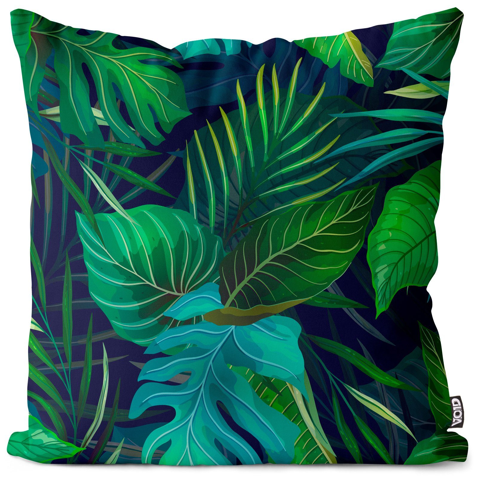 VOID Kissenbezug, (1 Stück), muster exotisch floral palme Sommer Urwald Blatt Blume tropisch abstr