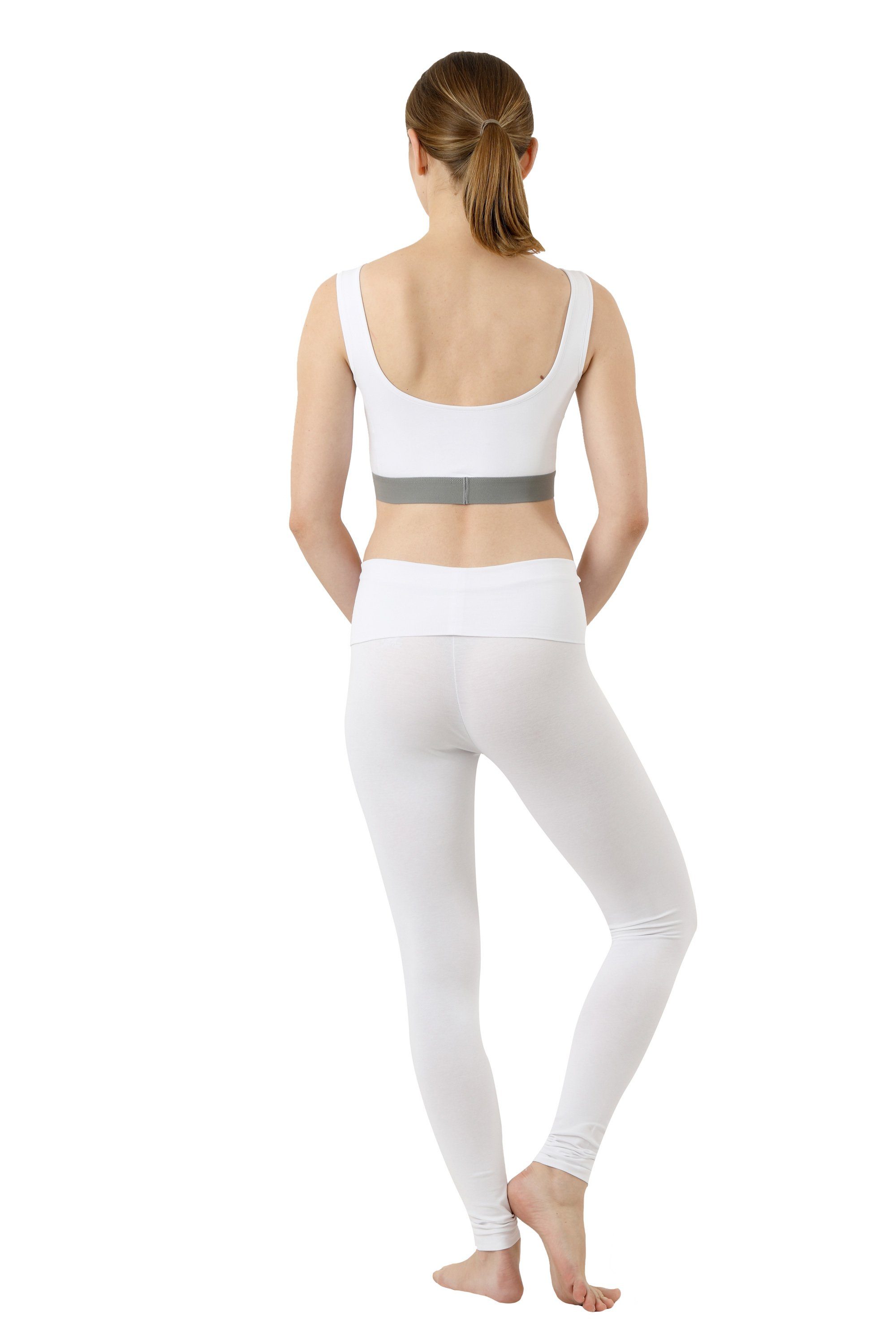 atmungsaktiv (1-tlg) Kreuz Highwaist Yogaleggings Leggings Albert