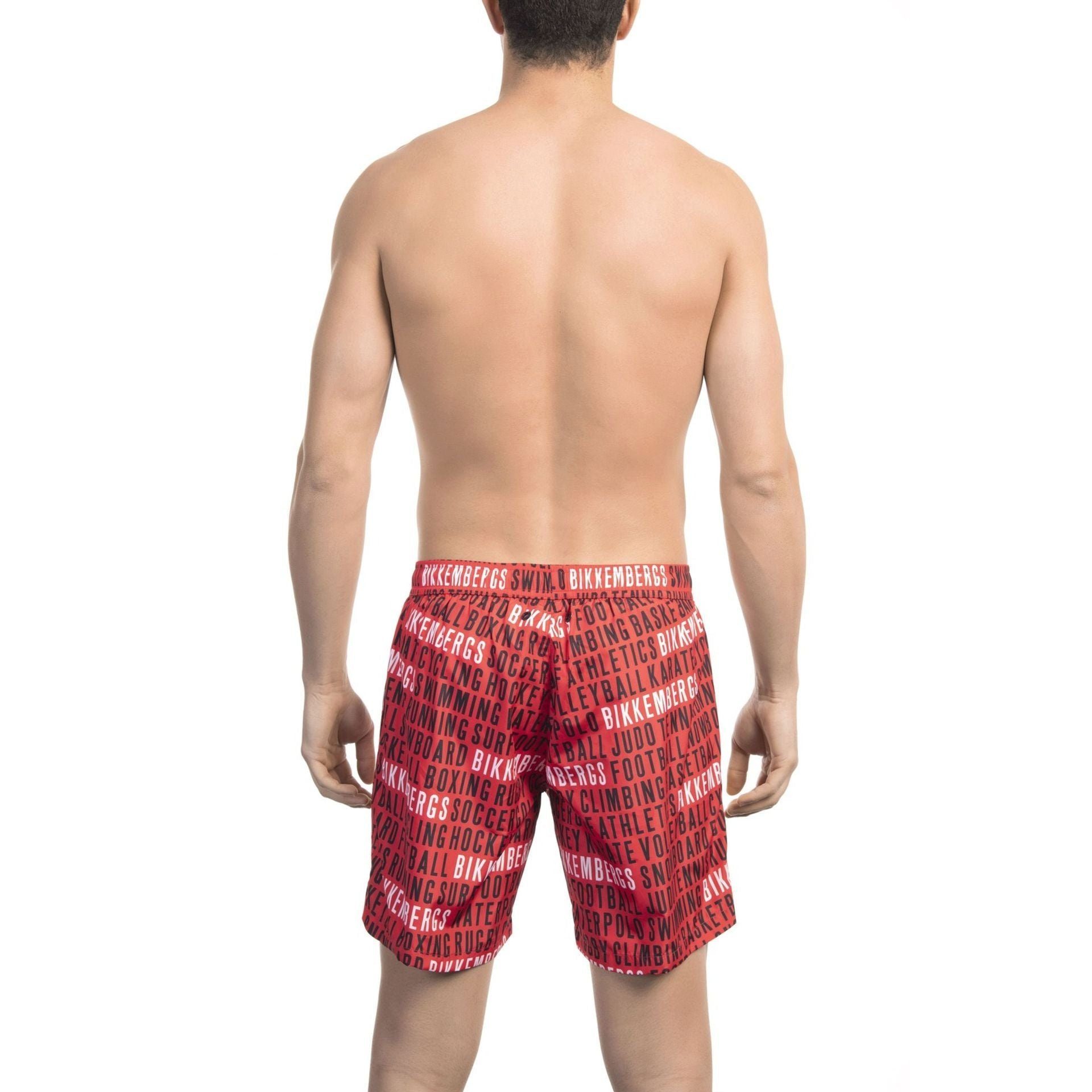 Sommerurlaub Must-Have Herren Boxer-Badehose für Beachwear, deinen Rot Bikkembergs Boxershorts, Bikkembergs