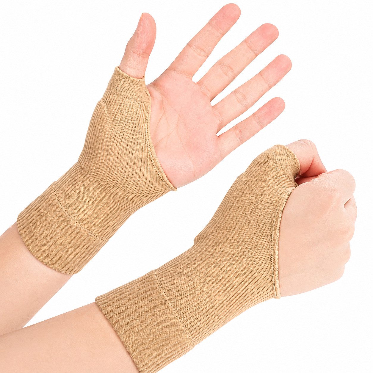 COOL-i ® Handbandage Daumenbandage 1 Paar mit SEBS-Gelpolster,Arbeit & Sport, elastische Handgelenkstütze für Alltag