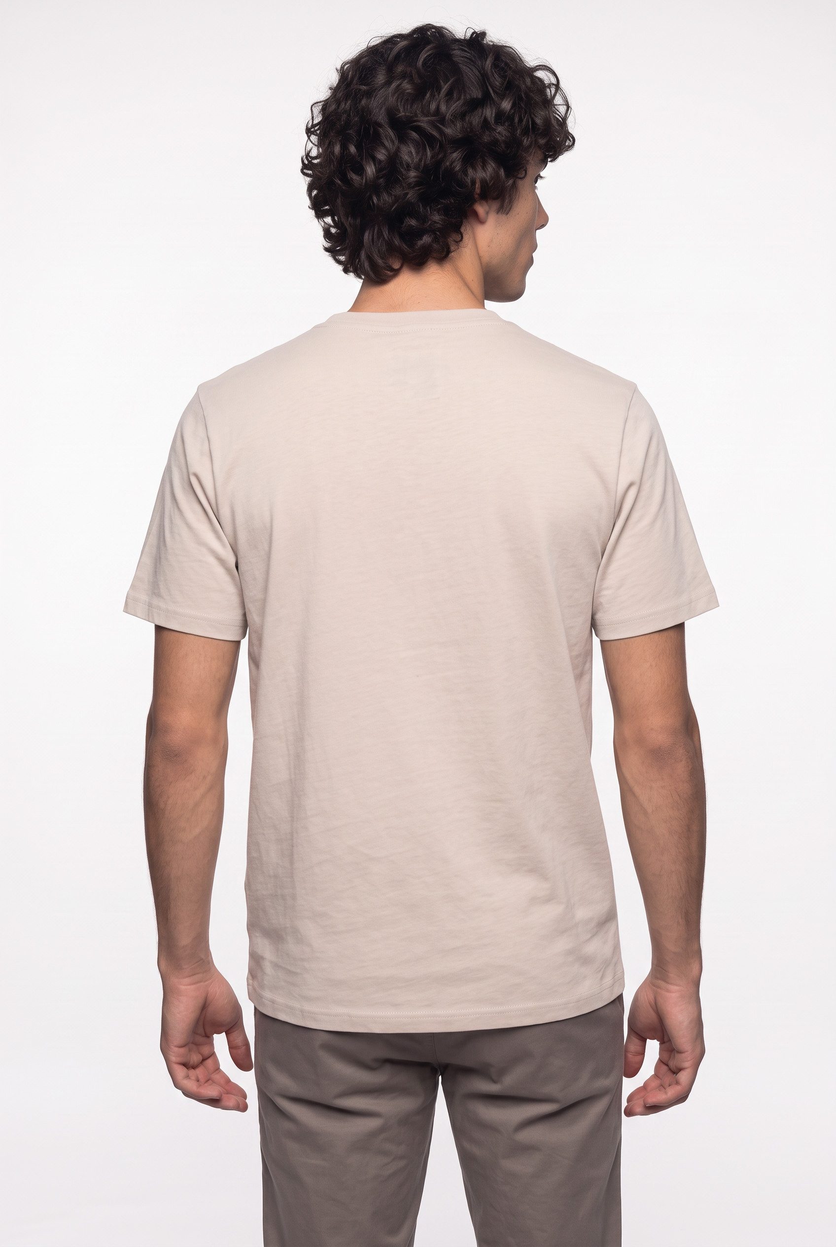 Jack & Jones Rundhalsshirt JJKYLE TEE SS CREW NECK aus Baumwolle und Jersey, mit geradem Abschluss, ohne Verschluss – Bild 3 von 5