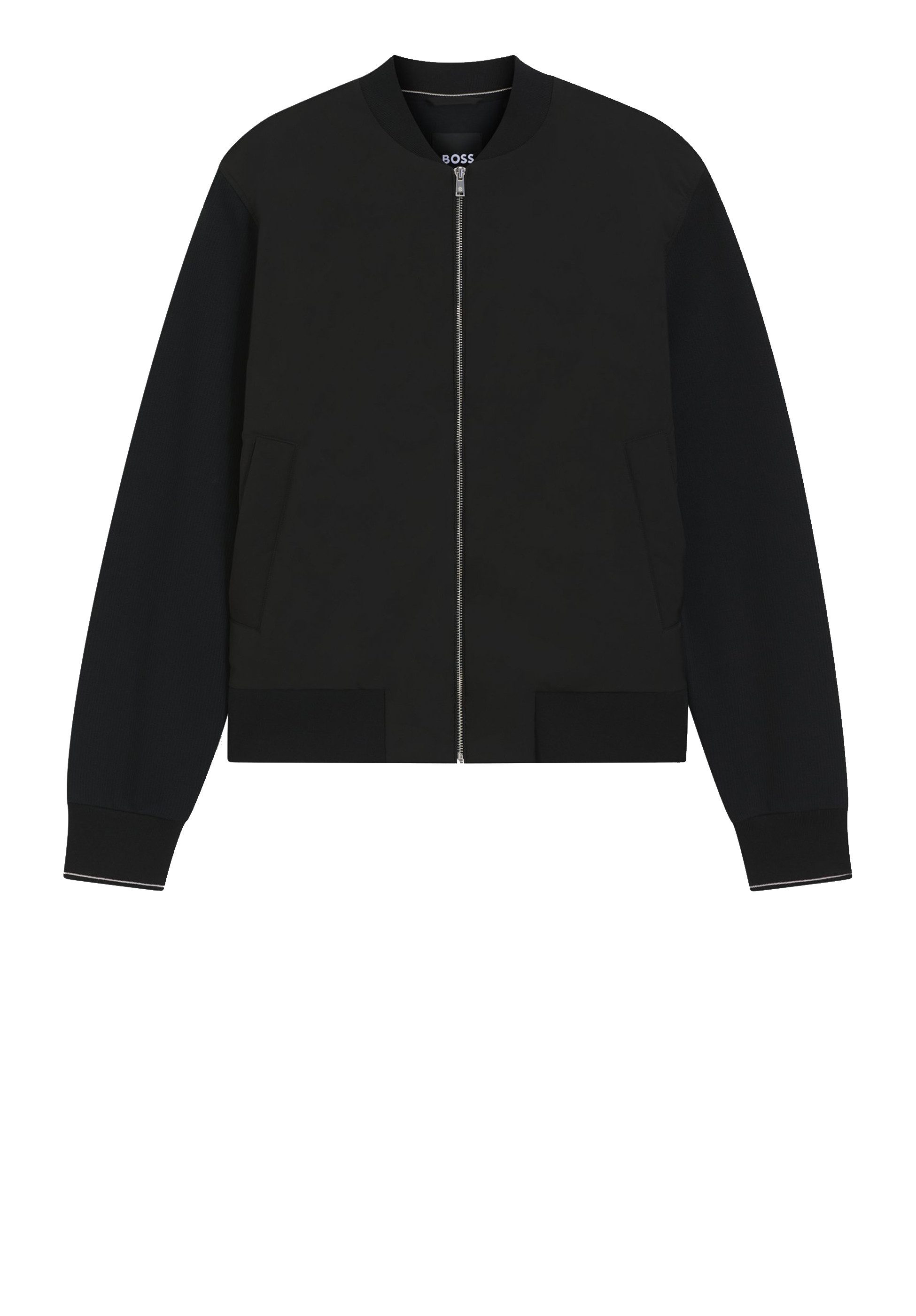 Sweatshirt Sweatjacke aus Material-Mix C-Skiles 55
