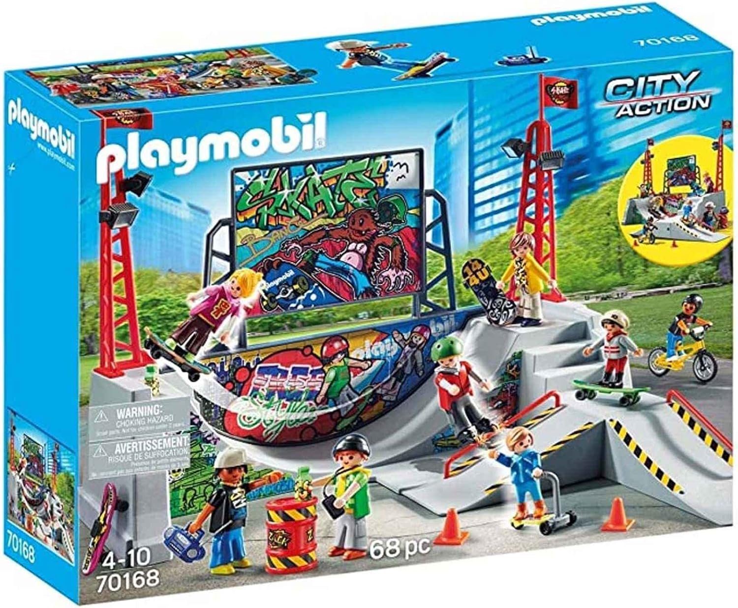 Playmobil® City Action 70168 Skatepark mit 4 Skateboards Konstruktions-Spie günstig online kaufen