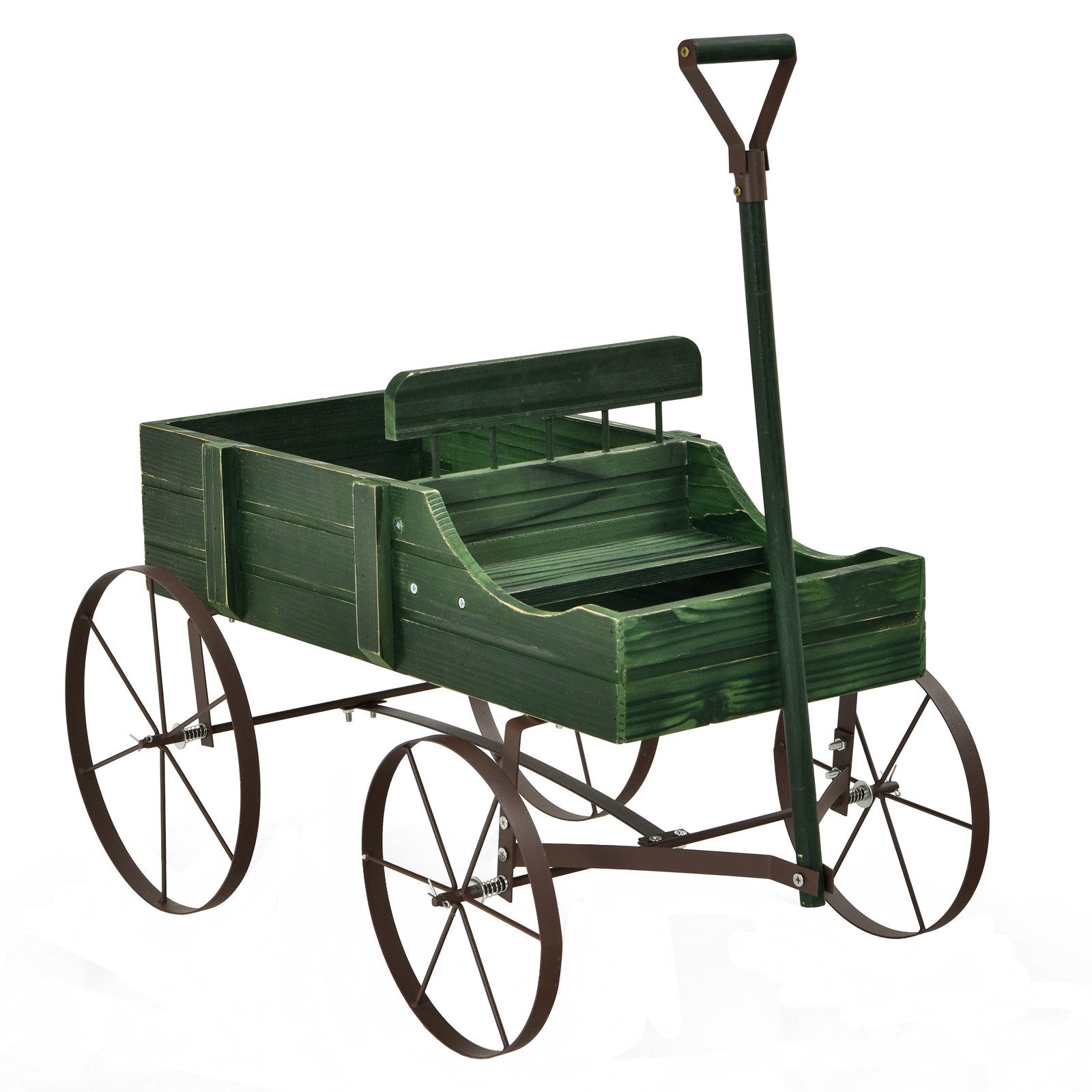 KOMFOTTEU Blumenständer Blumenwagen, 2 separate Blumenregale,Tragkraft günstig online kaufen